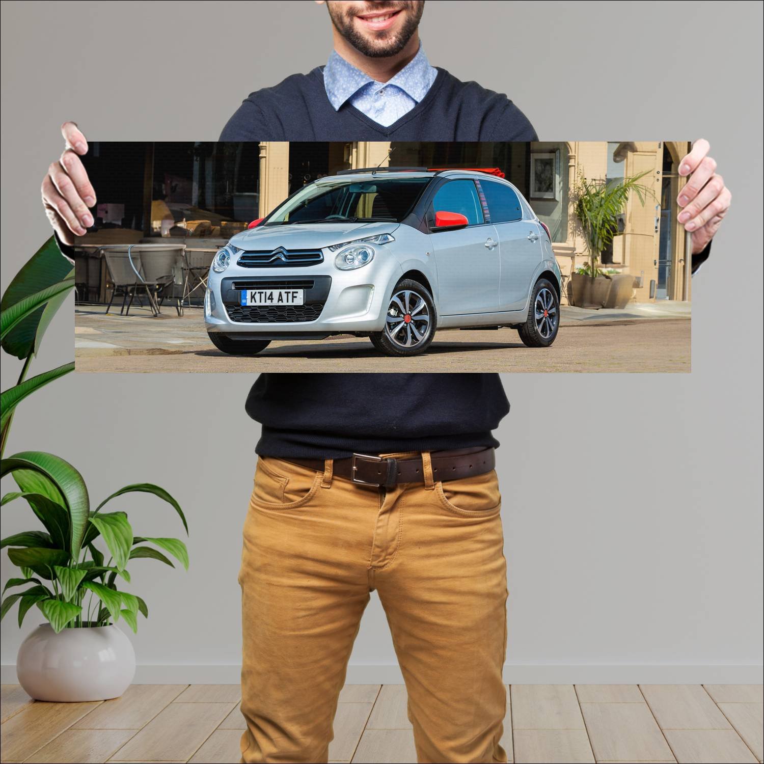 Cuadro grande 30x80cm 2014 citroen c1 airscape 5 d 42 Citroen