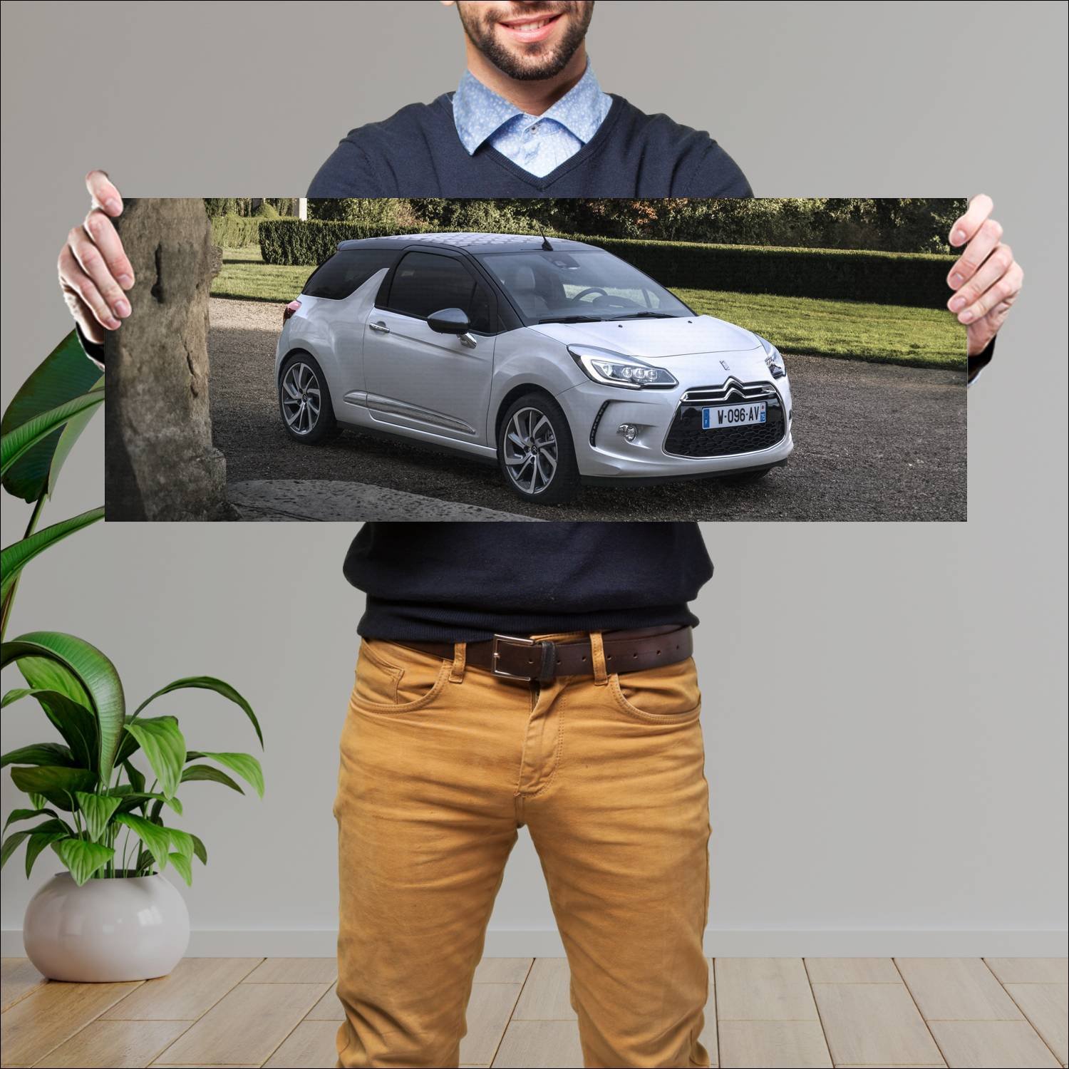 Cuadro grande 30x80cm 2014 citroen ds3 cabrio 1821 52 Citroen