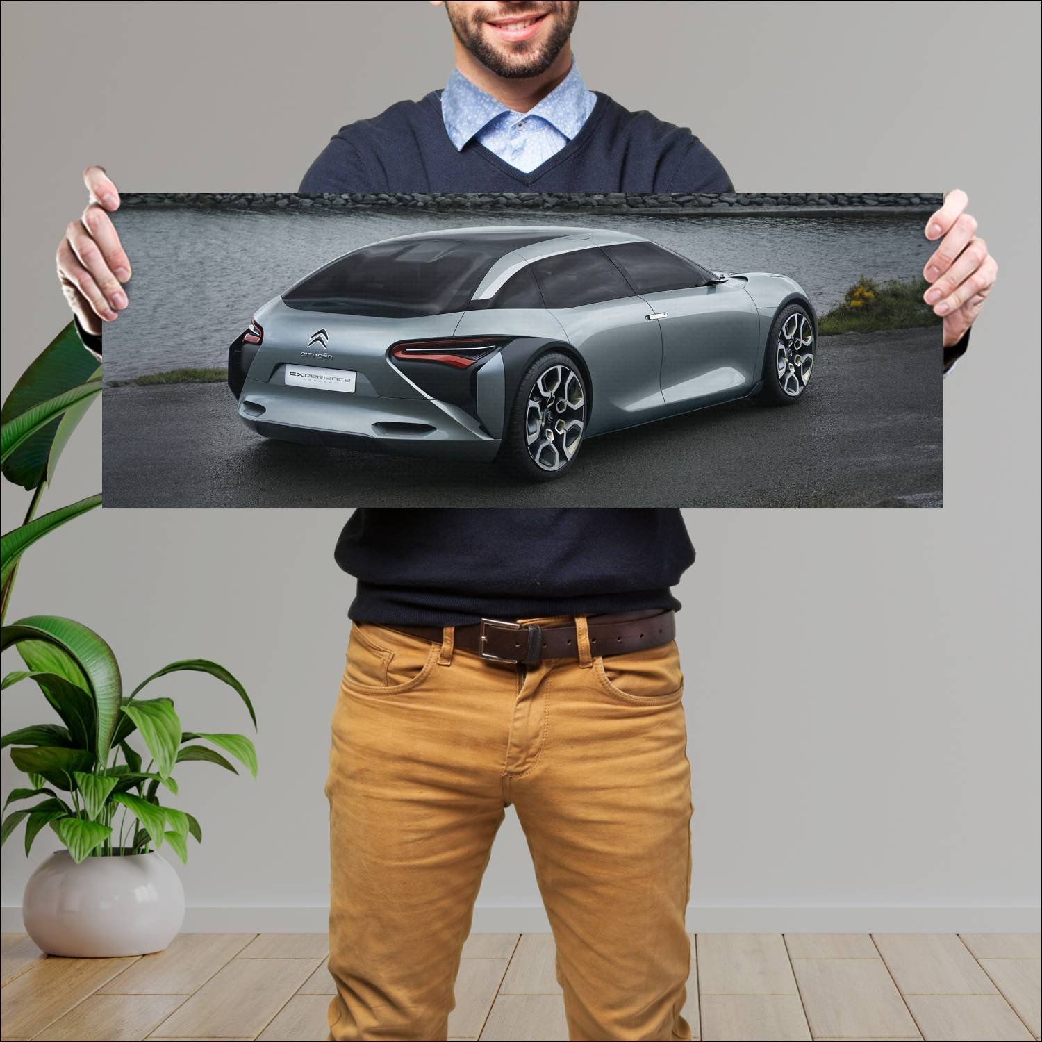 Cuadro grande 30x80cm 2016 citroen cxperience conc 64 Citroen