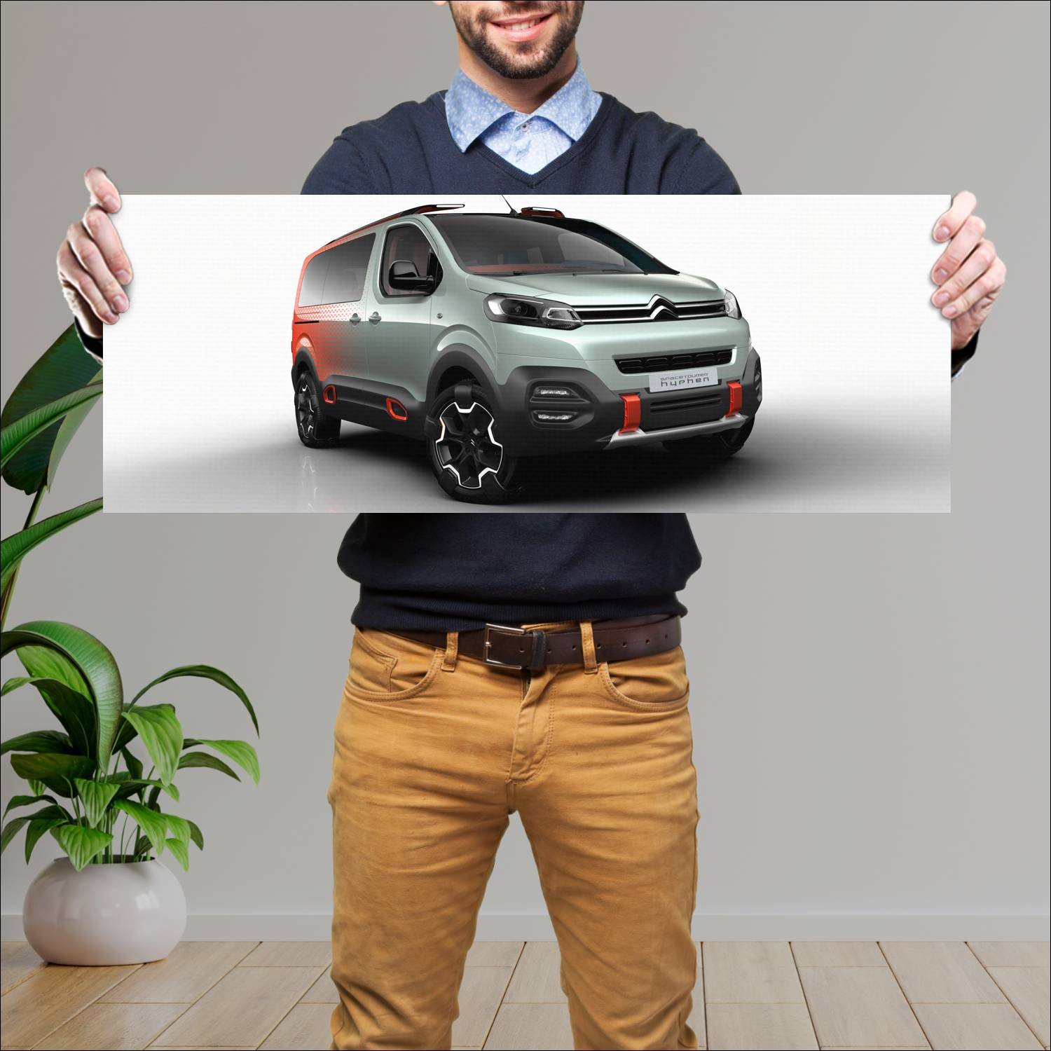 Cuadro grande 30x80cm 2016 citroen spacetourer hyp 70 Citroen