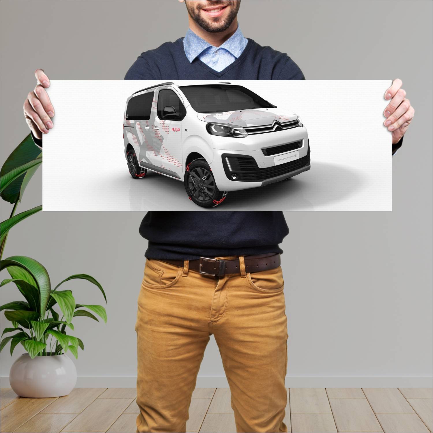 Cuadro grande 30x80cm 2017 citroen spacetourer 4x4 74 Citroen