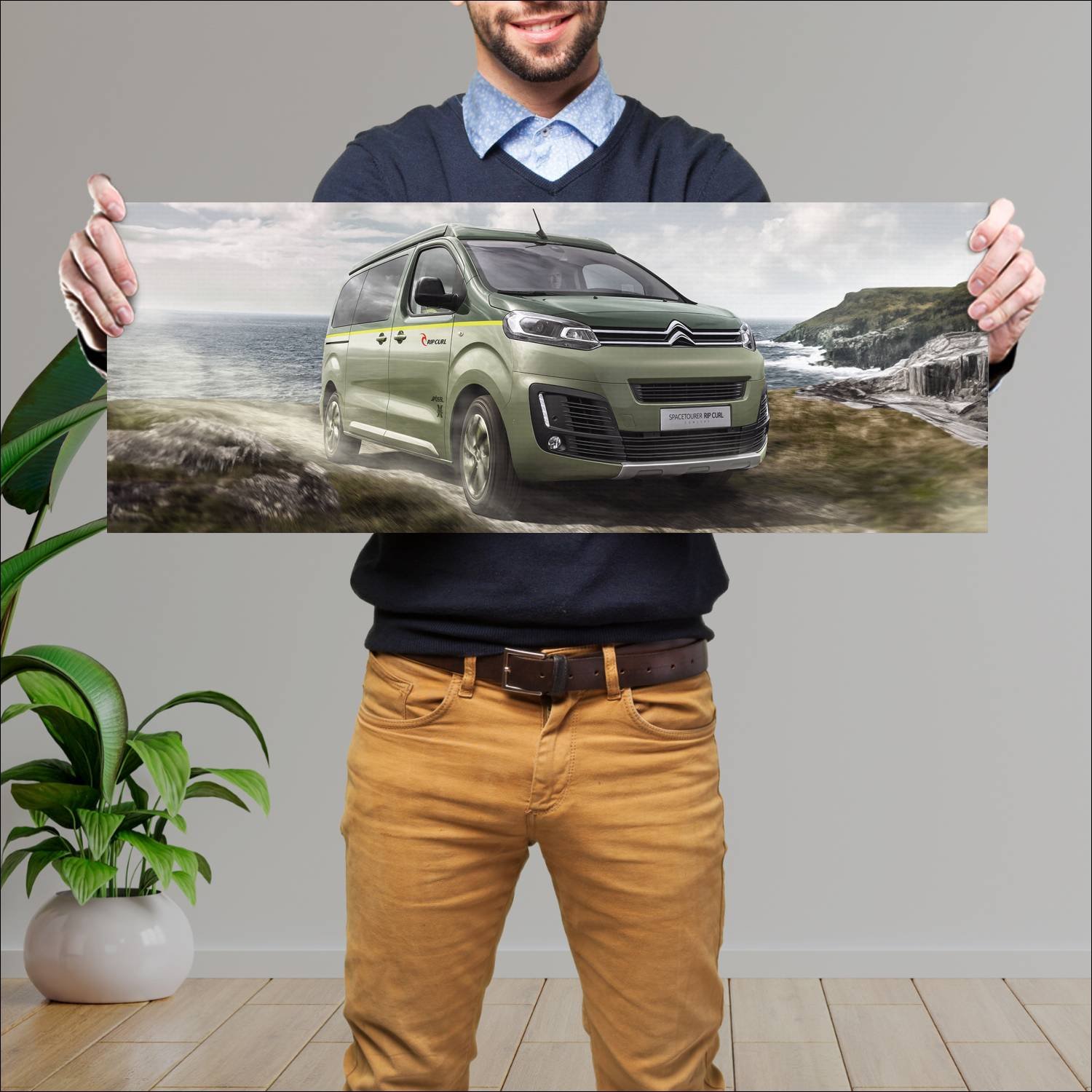 Cuadro grande 30x80cm 2017 citroen spacetourer rip 75 Citroen