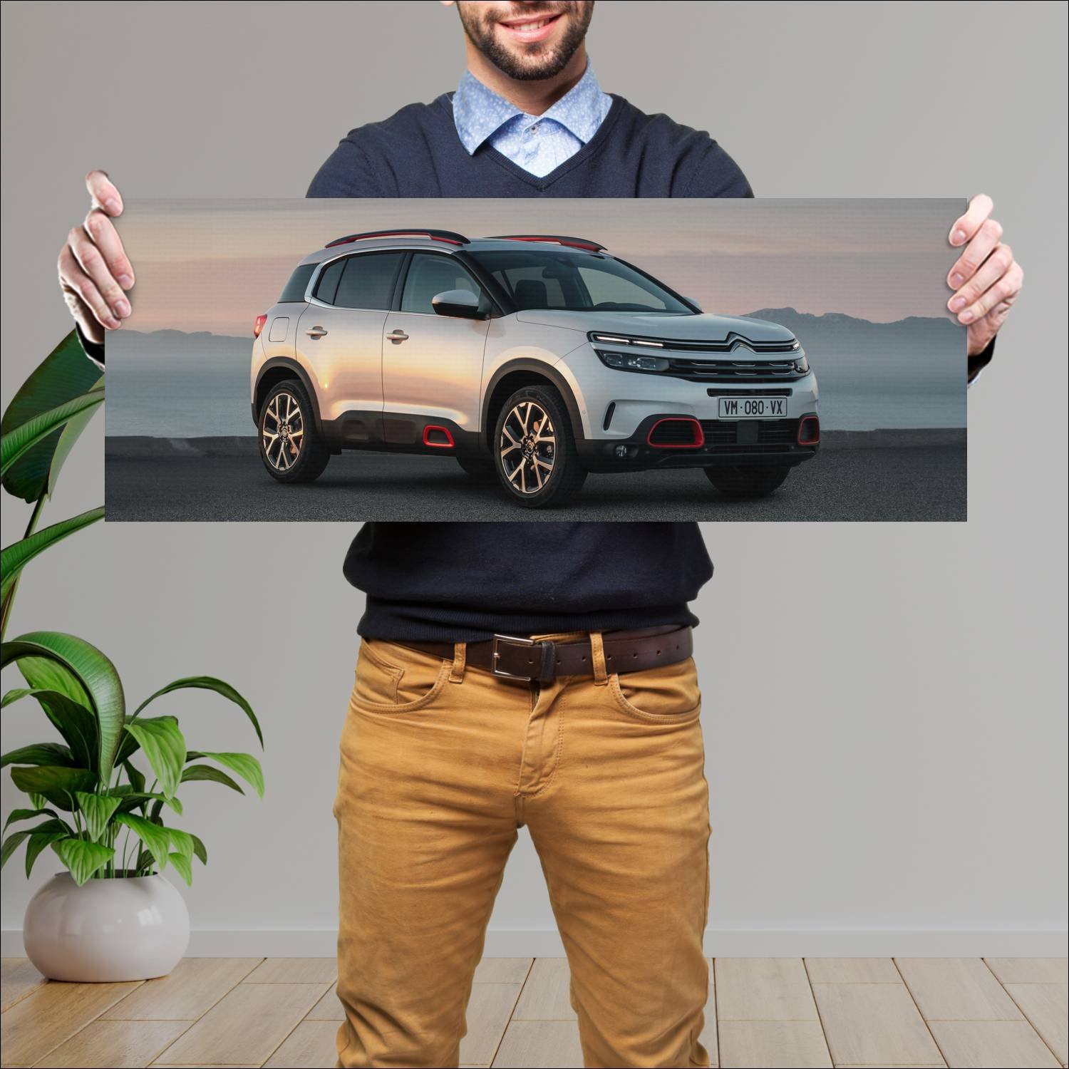 Cuadro grande 30x80cm 2018 citroen c5 aircross 781 78 Citroen