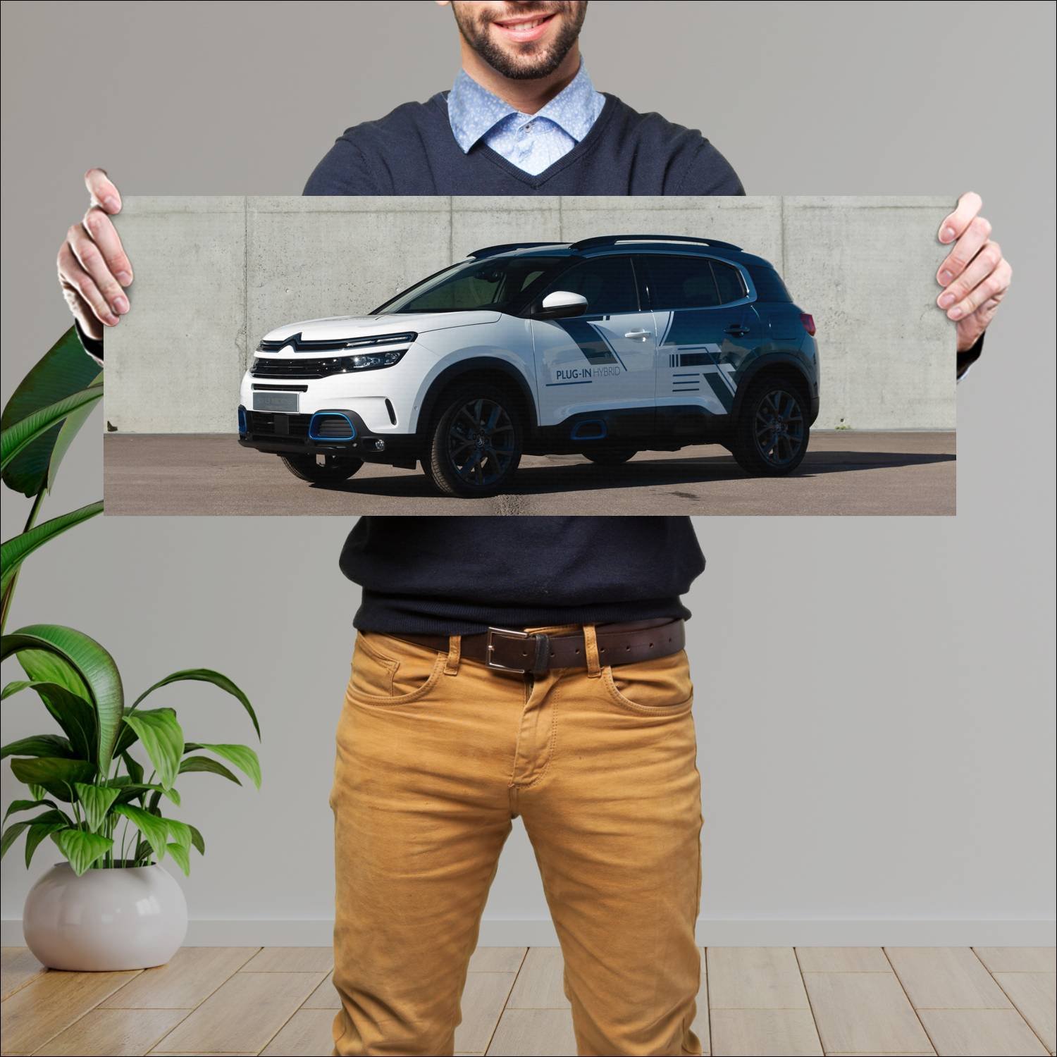 Cuadro grande 30x80cm 2018 citroen c5 aircross suv 82 Citroen