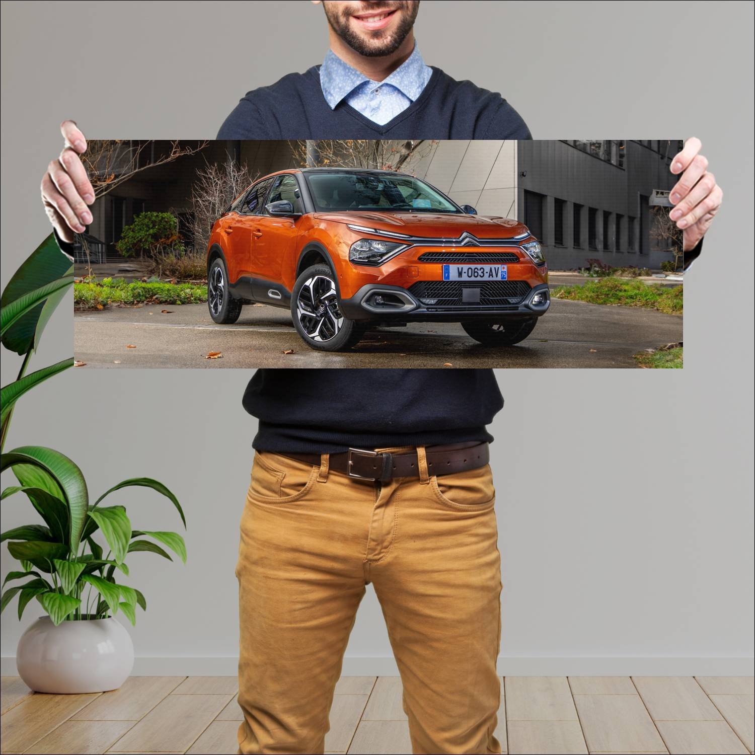 Cuadro grande 30x80cm 2020 citroen c4 auto 92 Citroen