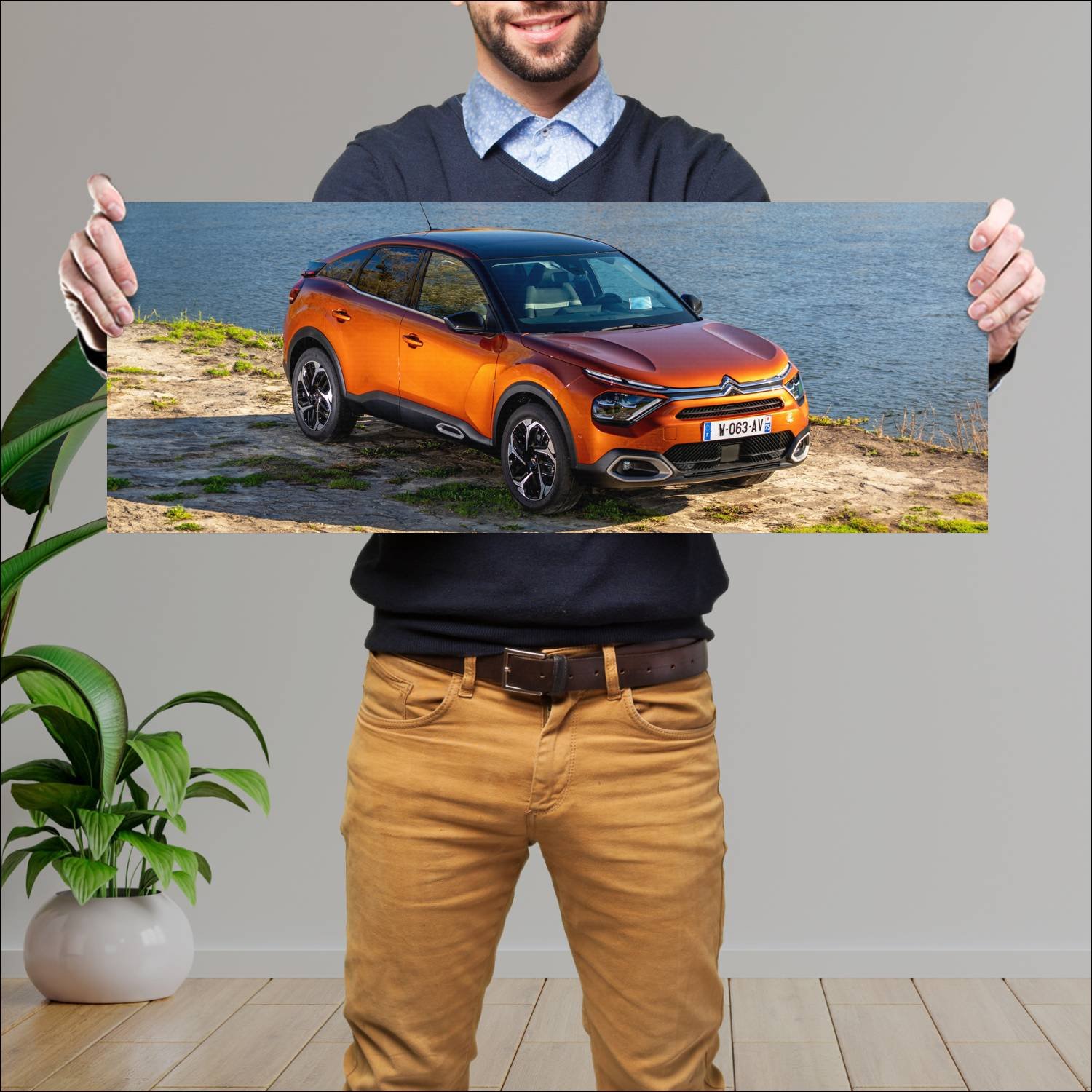 Cuadro grande 30x80cm 2020 citroen c4 auto 93 Citroen