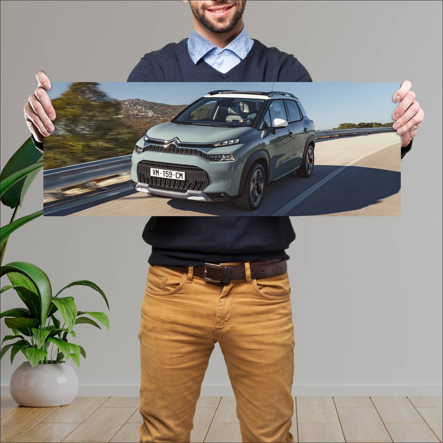 Cuadro grande 30x80cm 2021 citroen c3 aircross 103 97 Citroen