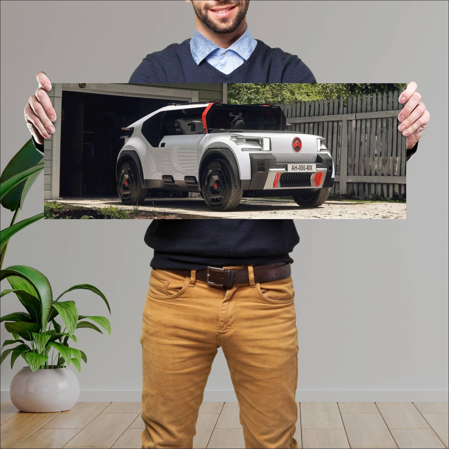 Cuadro grande 30x80cm 2022 citroen oli concept 116 107 Citroen