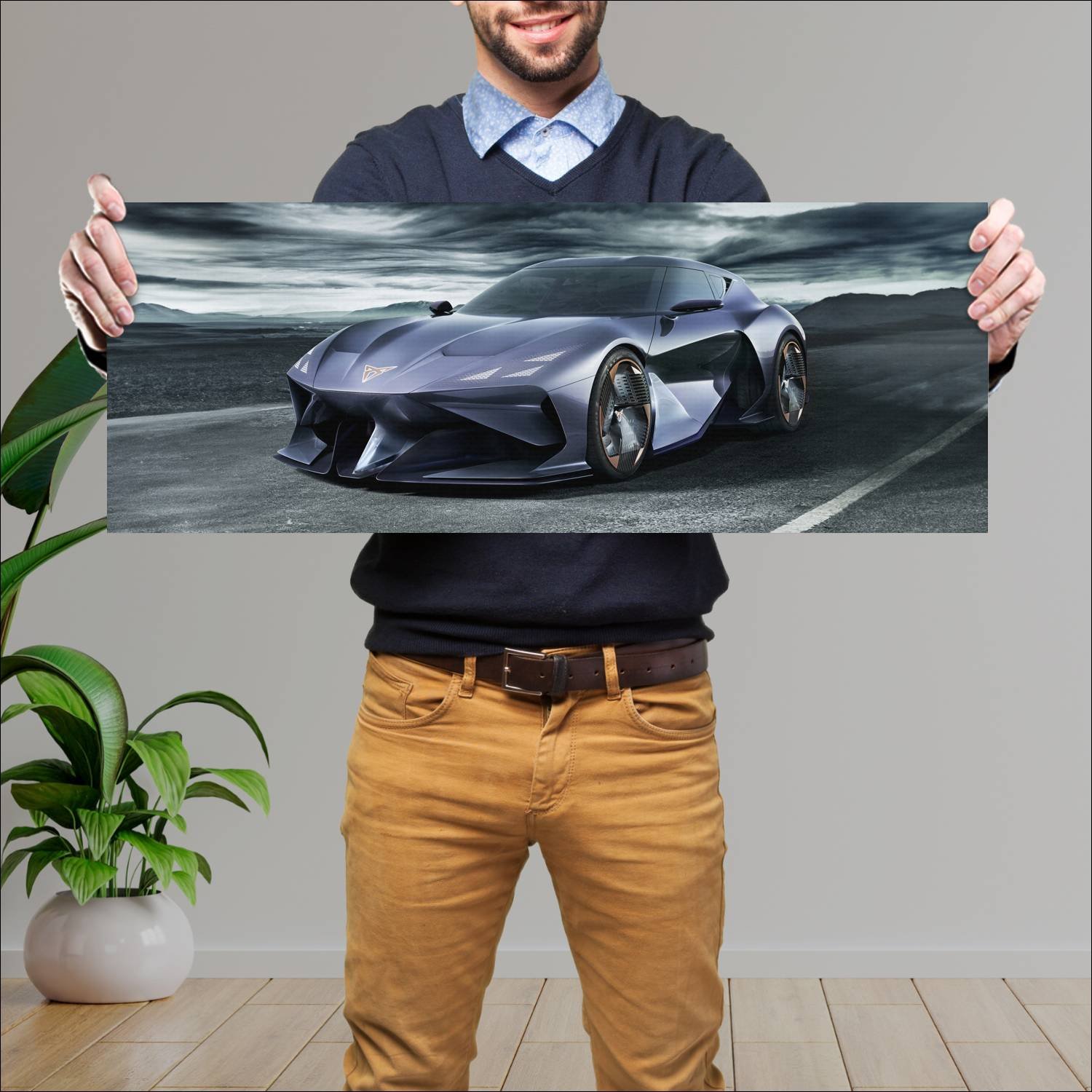 Cuadro grande 30x80cm 2023 cupra darkrebel concept 43 Cupra