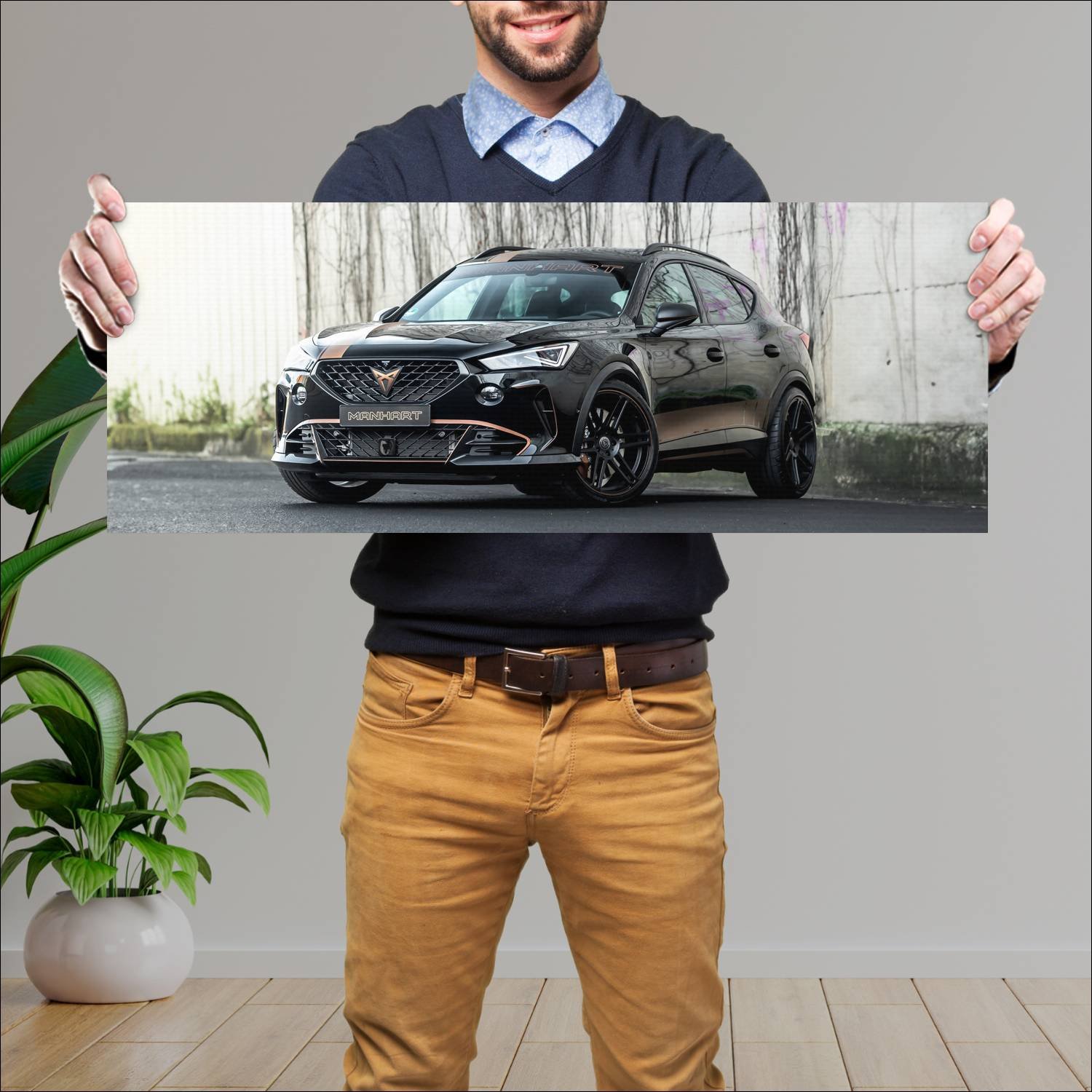 Cuadro grande 30x80cm 2023 manhart cp 500 auto 46 Cupra