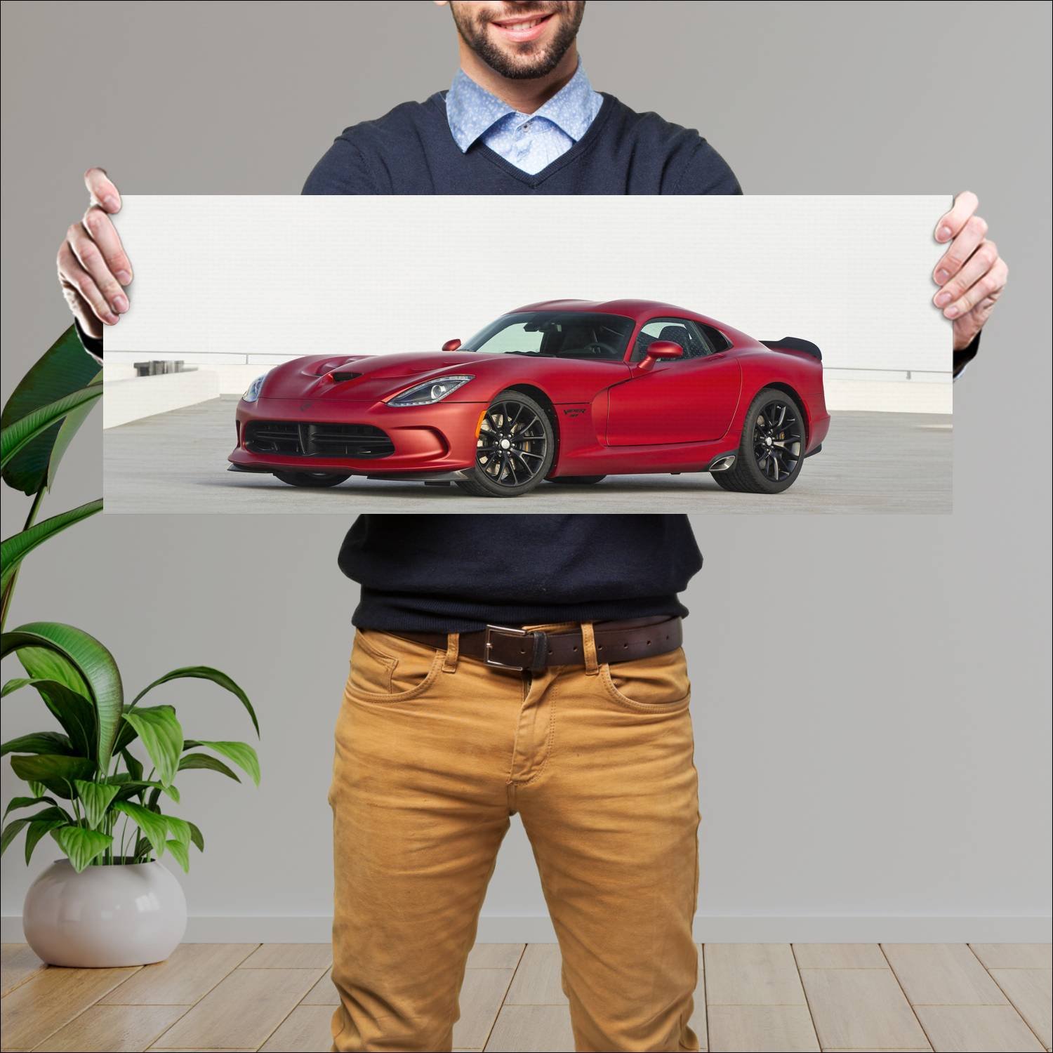 Cuadro grande 30x80cm 2015 dodge viper gtc ta 3484 95 Dodge