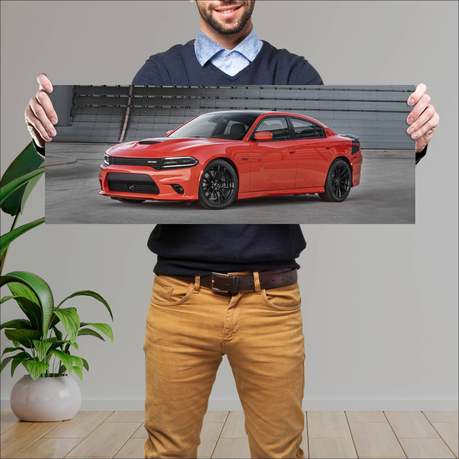 Cuadro grande 30x80cm 2017 dodge charger daytona 3 113 Dodge