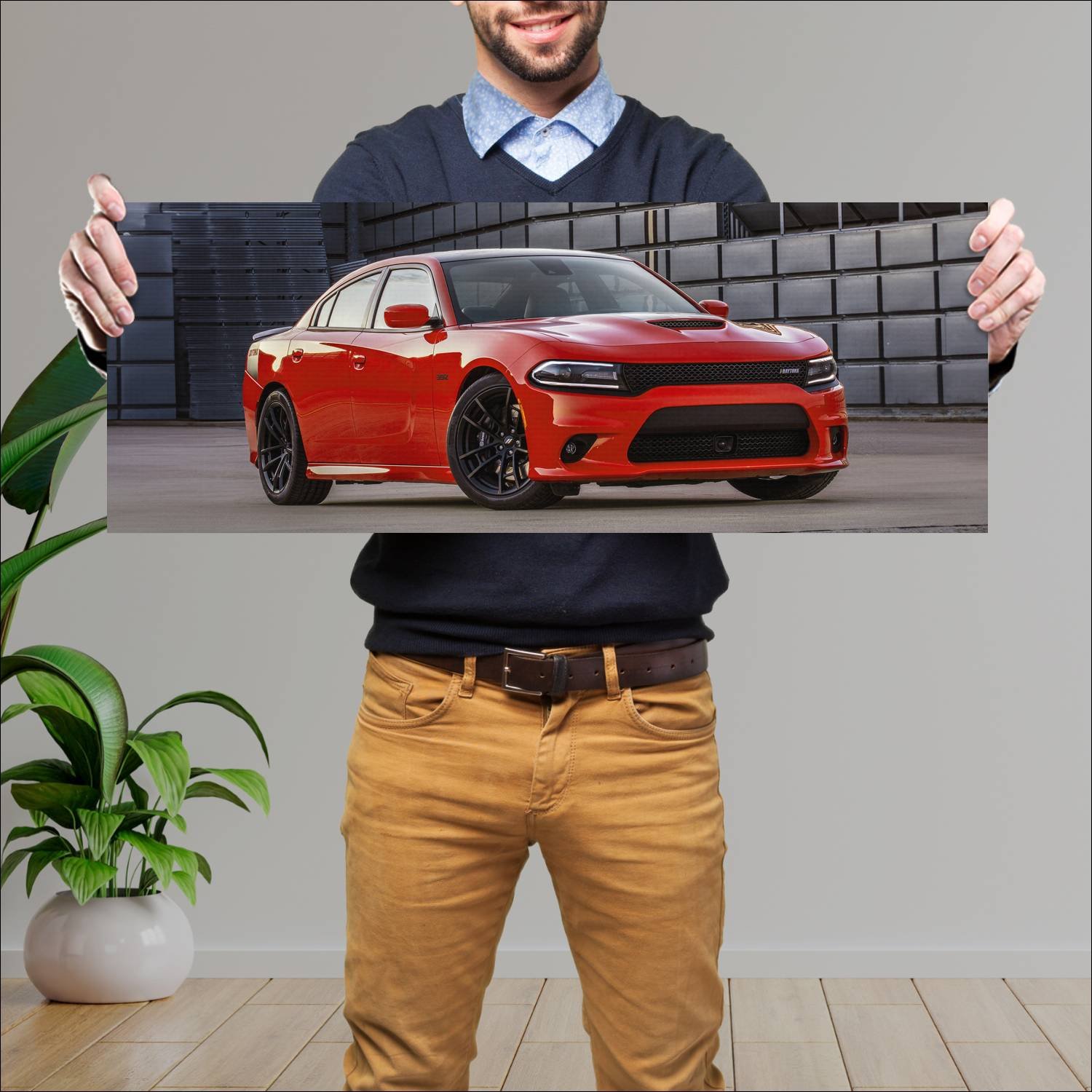 Cuadro grande 30x80cm 2017 dodge charger daytona 3 114 Dodge
