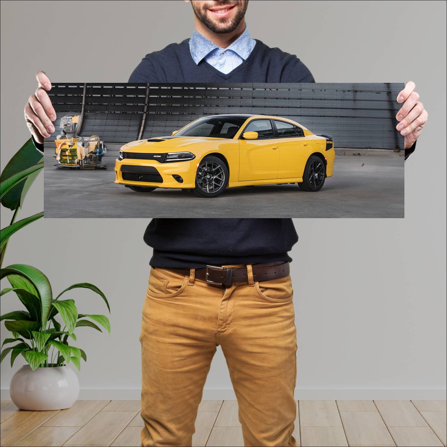 Cuadro grande 30x80cm 2017 dodge charger daytona 5 115 Dodge