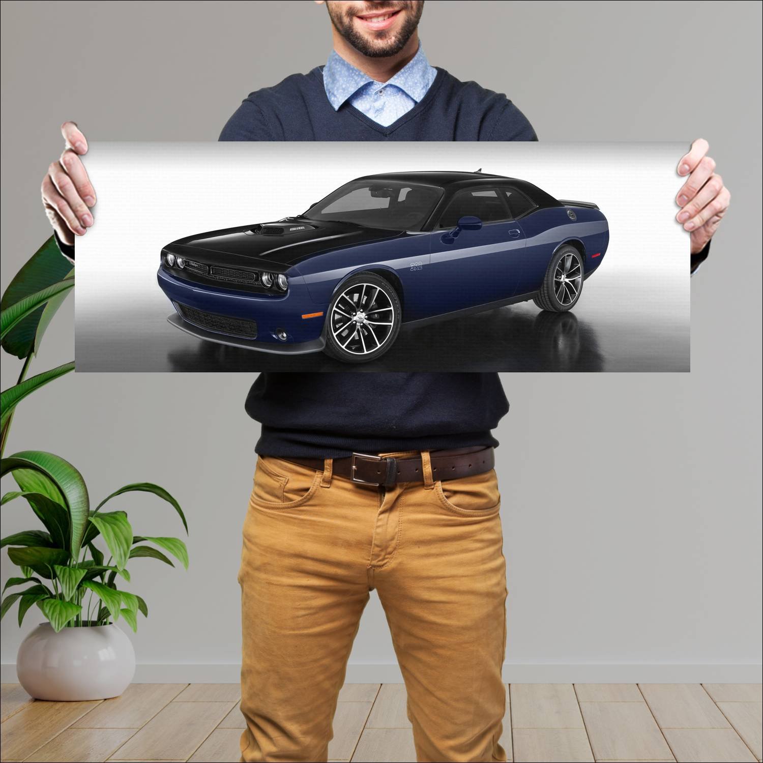 Cuadro grande 30x80cm 2017 mopar 17 dodge challeng 116 Dodge