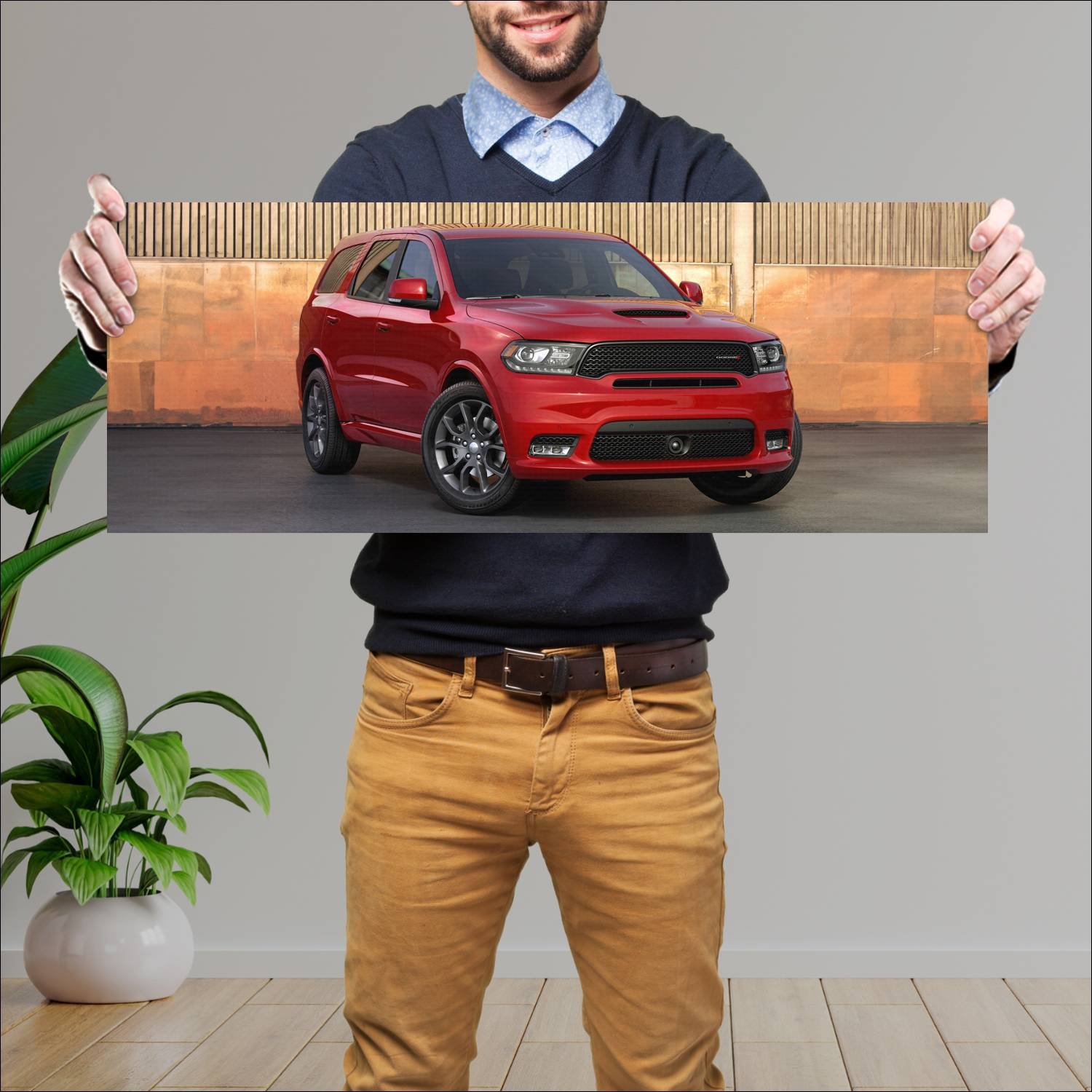 Cuadro grande 30x80cm 2018 dodge durango rt redlin 123 Dodge
