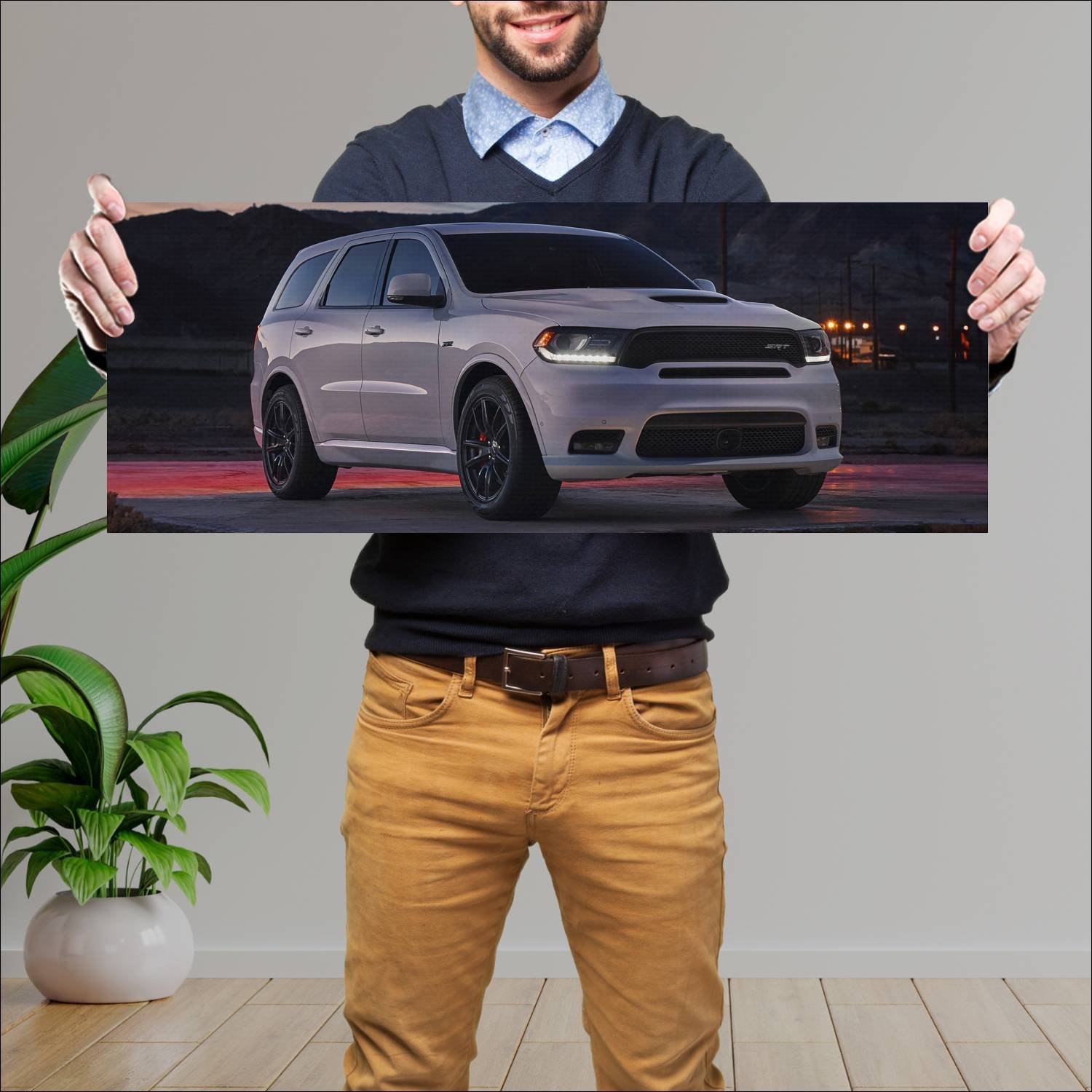 Cuadro grande 30x80cm 2018 dodge durango srt auto 124 Dodge