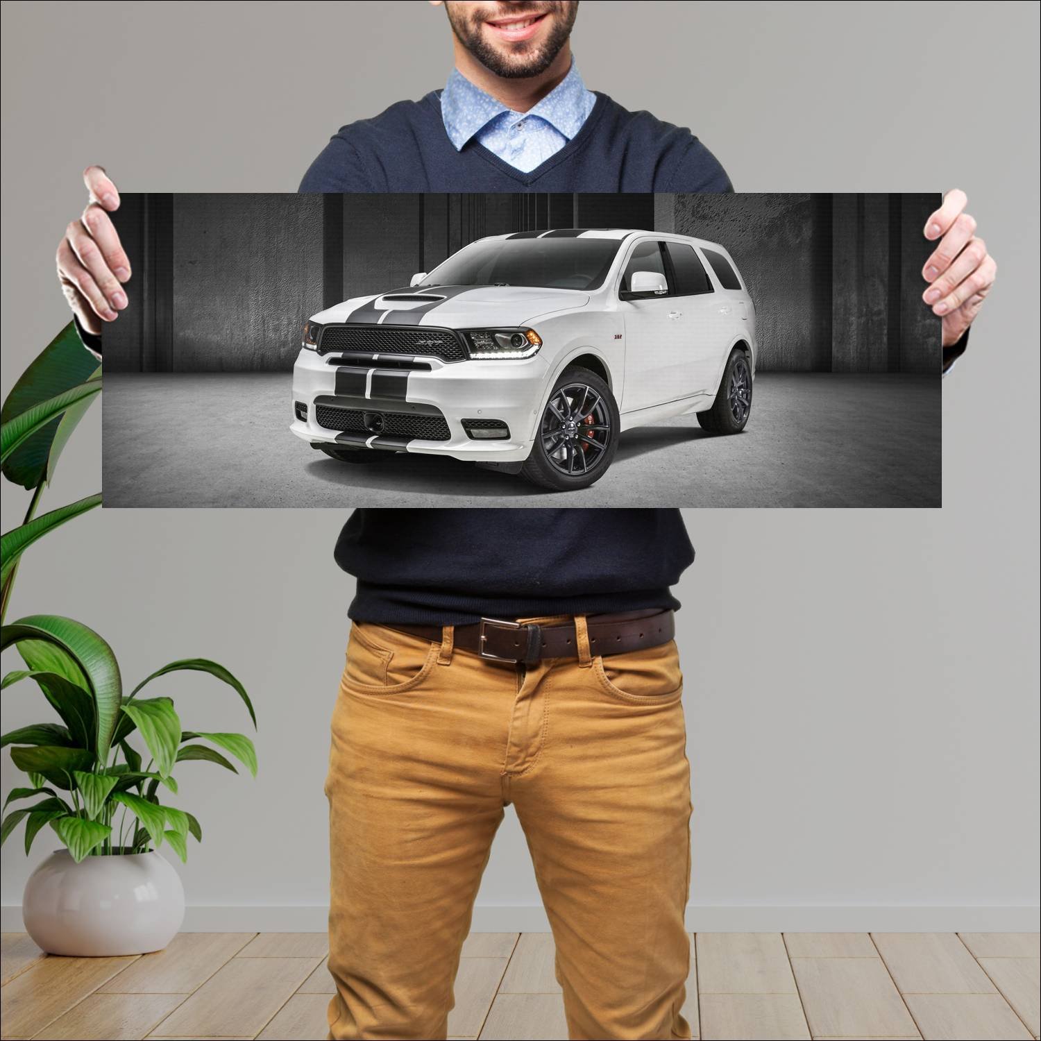 Cuadro grande 30x80cm 2018 dodge durango srt mopar 125 Dodge
