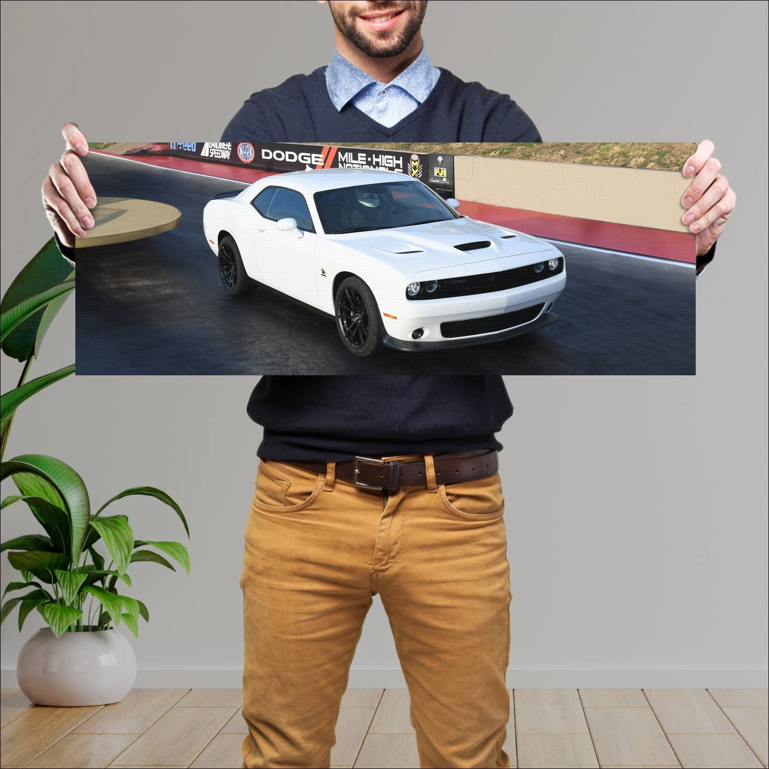 Cuadro grande 30x80cm 2019 dodge challenger rt sca 131 Dodge