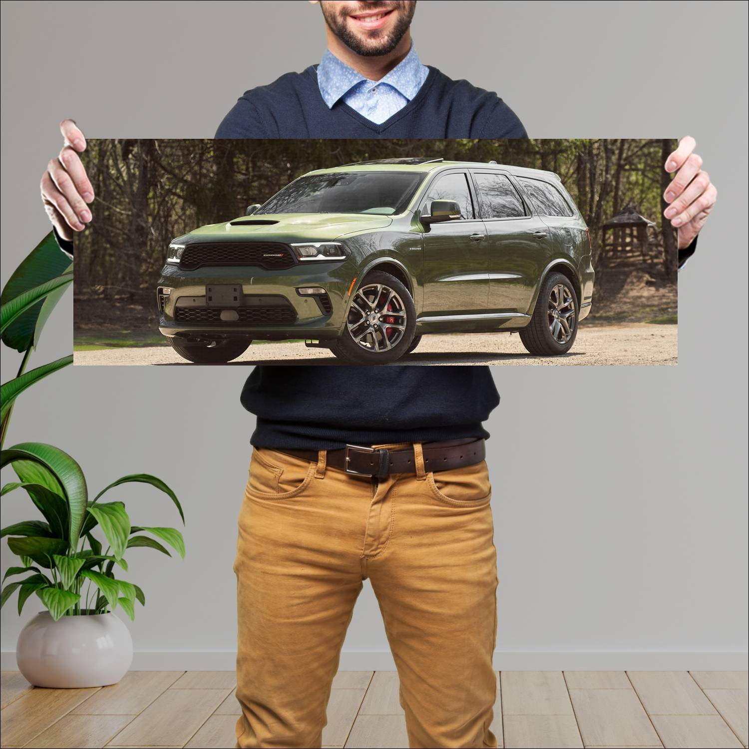 Cuadro grande 30x80cm 2021 dodge durango r t auto 152 Dodge