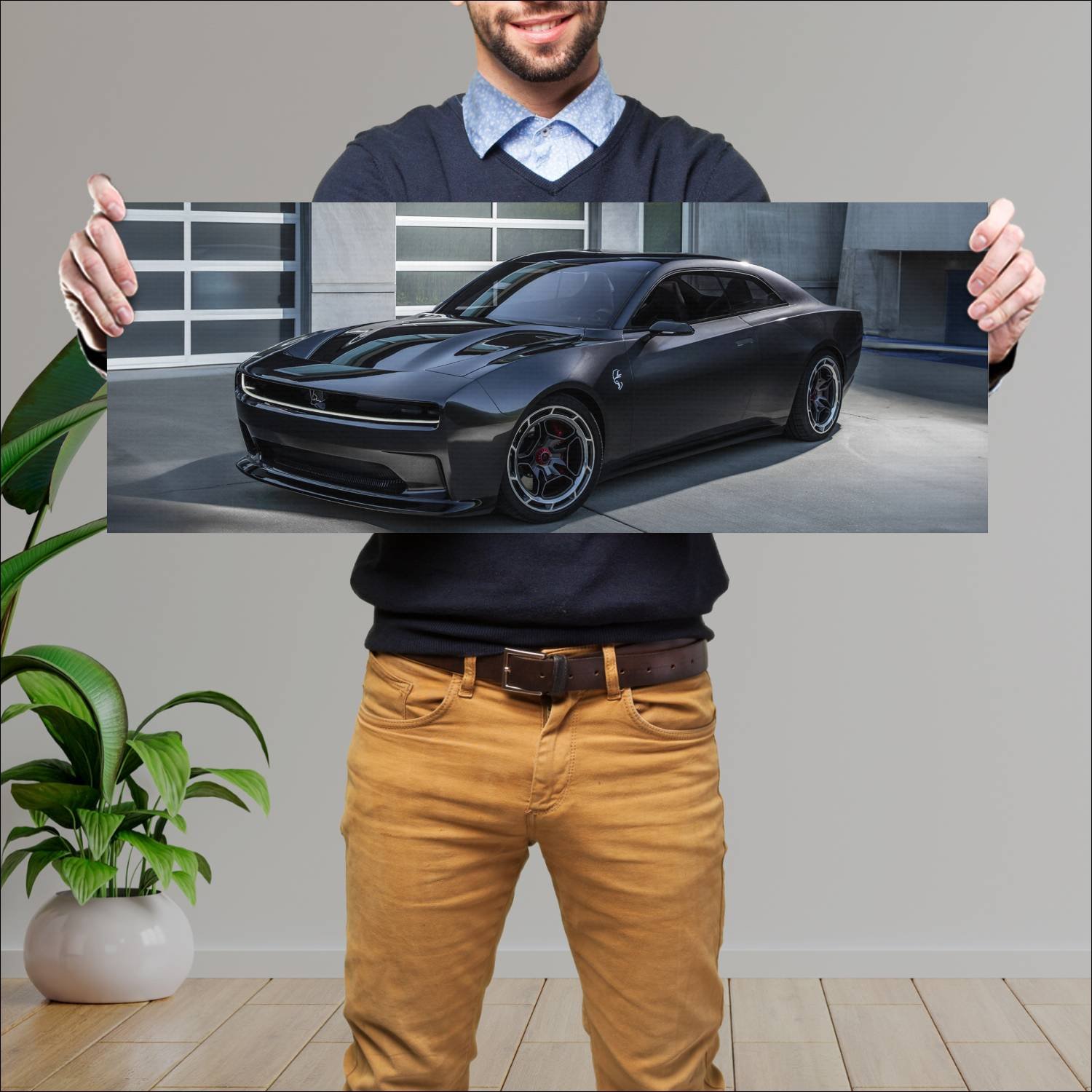 Cuadro grande 30x80cm 2022 dodge charger daytona s 160 Dodge