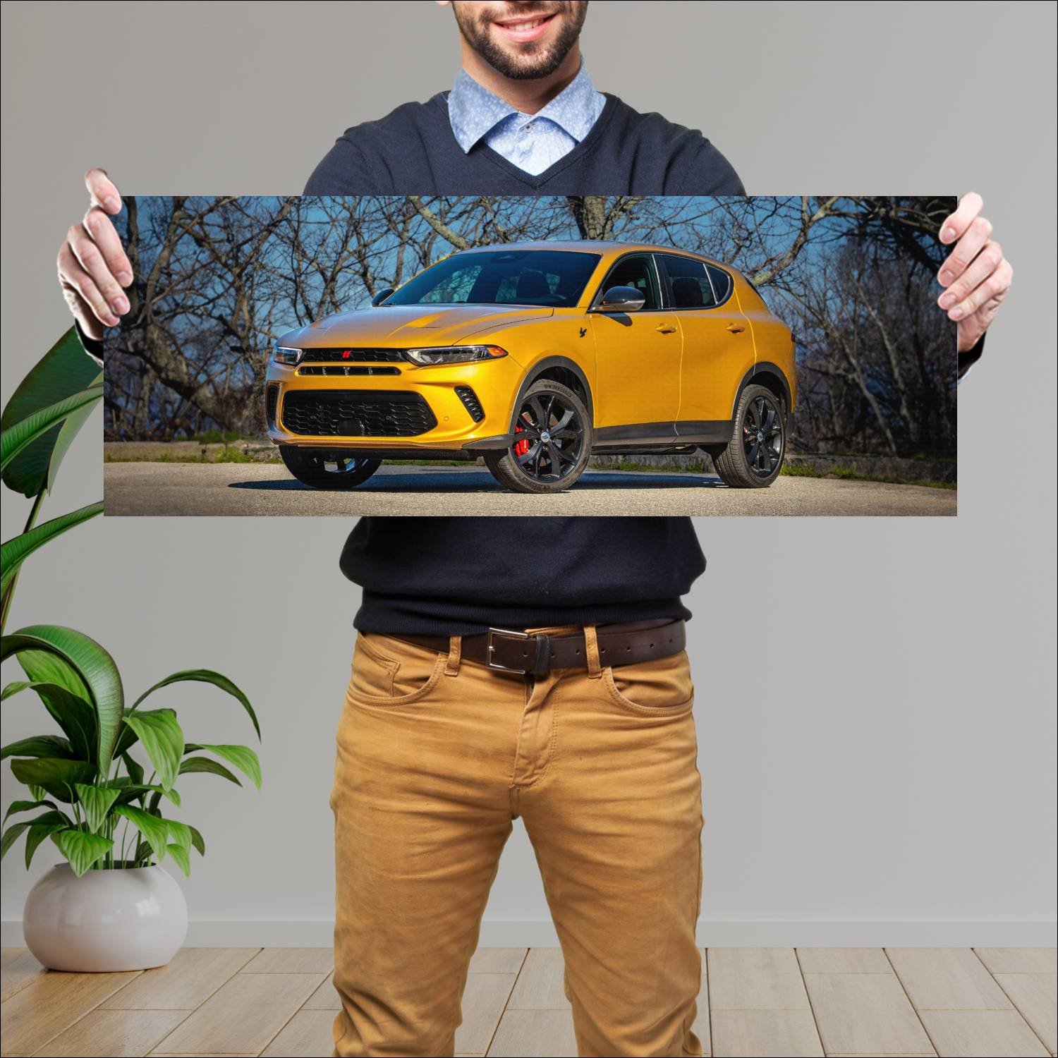 Cuadro grande 30x80cm 2023 dodge hornet gt blackto 165 Dodge