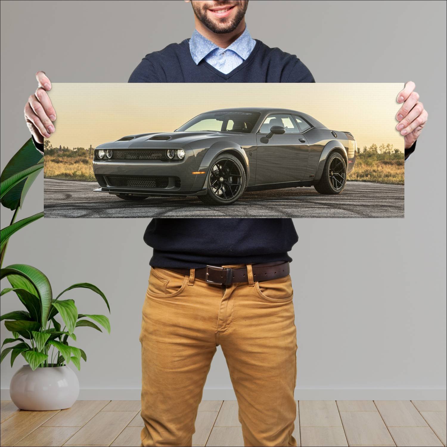 Cuadro grande 30x80cm 2023 hennessey h1000 last st 167 Dodge