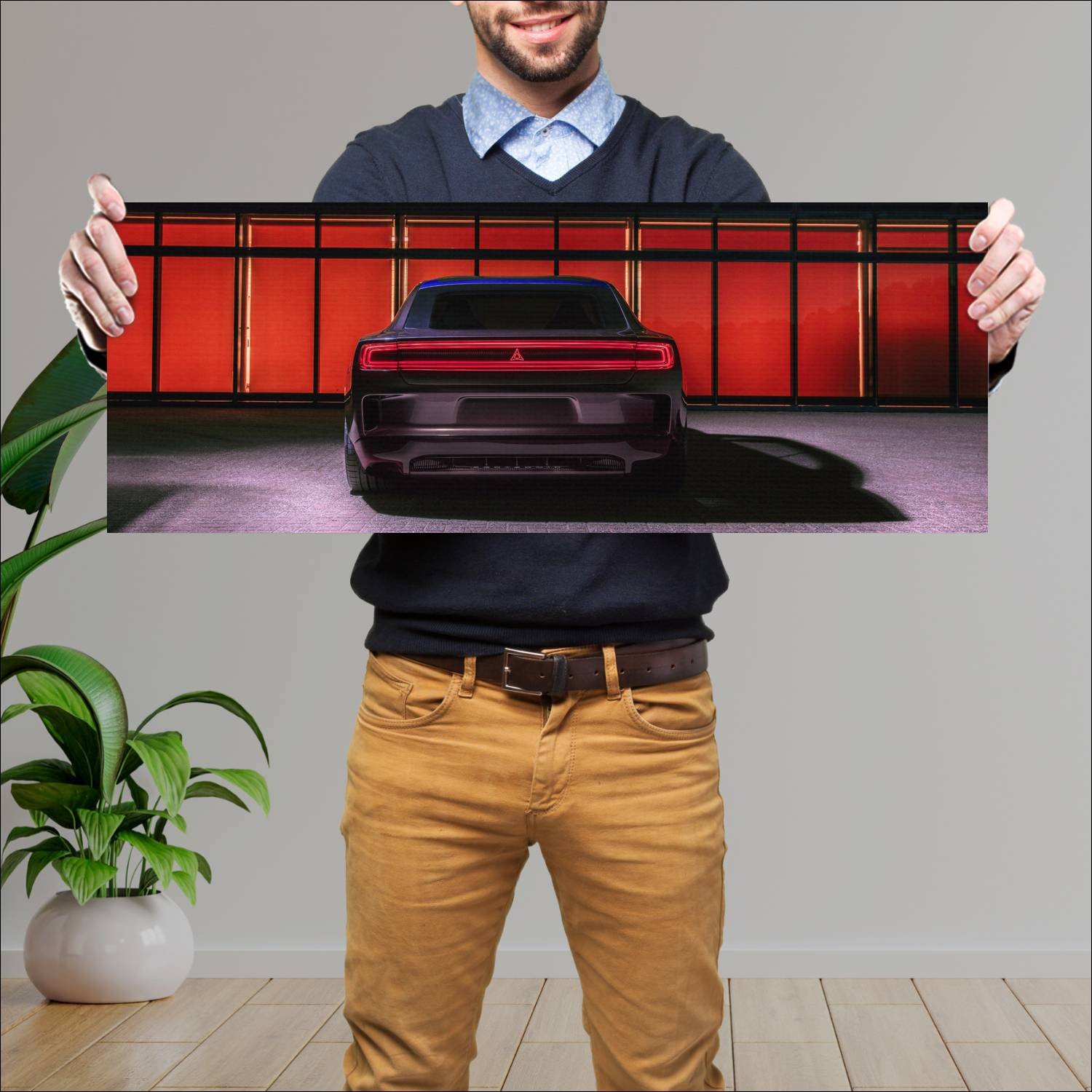 Cuadro grande 30x80cm 2022 Dodge Charger Daytona SRT CP005 Dodge