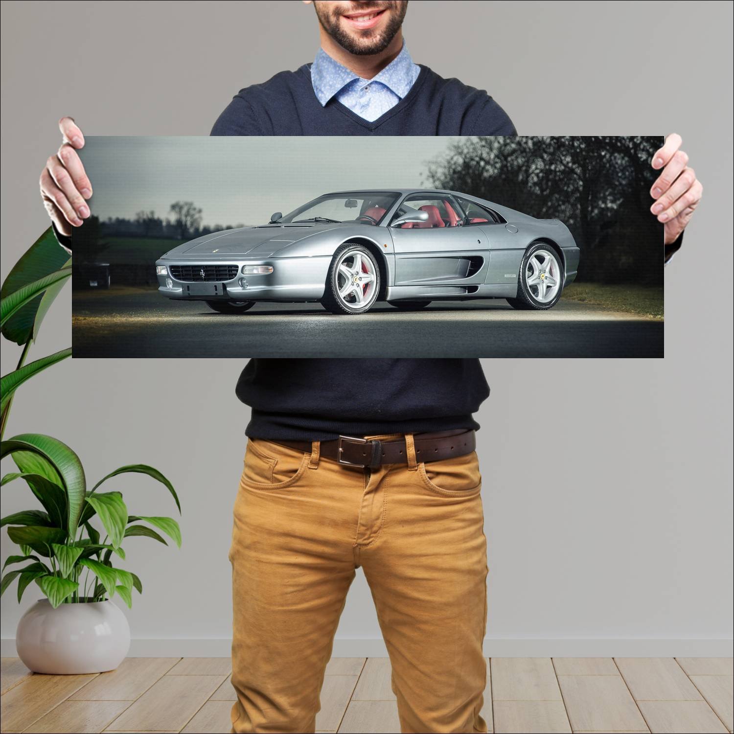 Cuadro grande 30x80cm 1994 ferrari f355 berlinetta 273 Ferrari