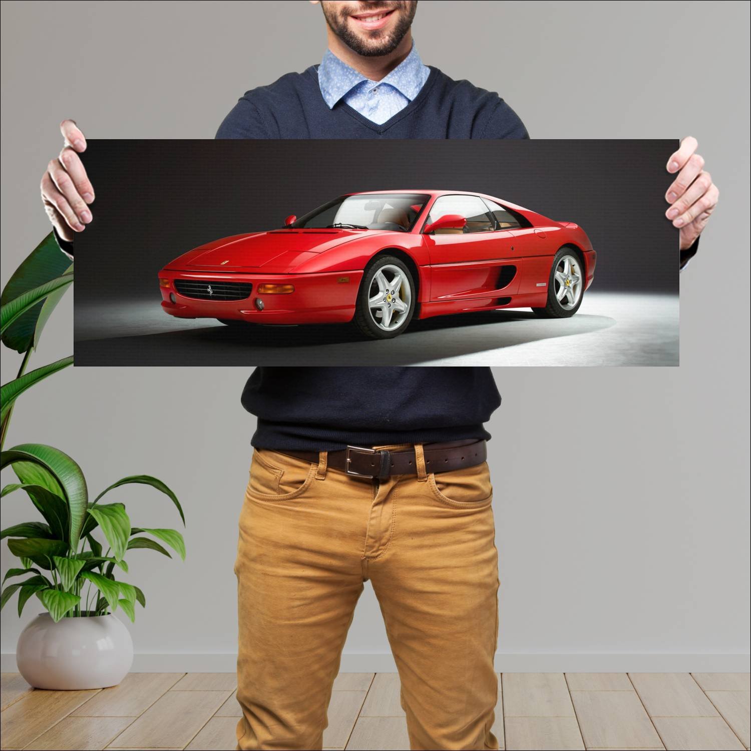 Cuadro grande 30x80cm 1994 ferrari f355 berlinetta 275 Ferrari