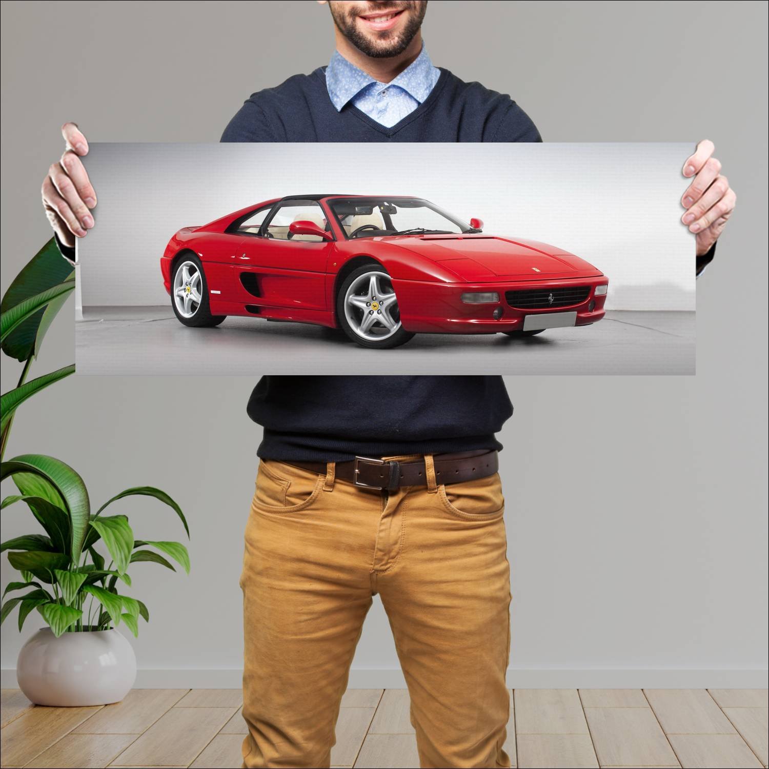 Cuadro grande 30x80cm 1994 ferrari f355 gts uk 708 276 Ferrari