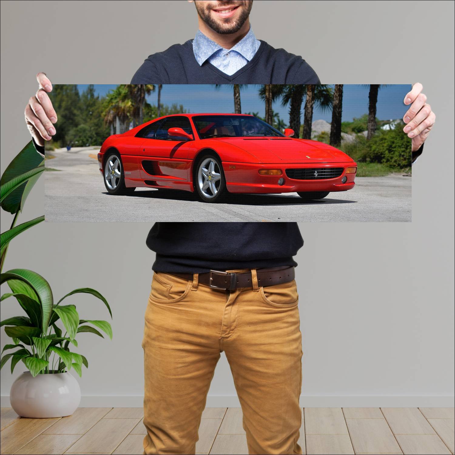 Cuadro grande 30x80cm 1994 ferrari f355 gts us 708 278 Ferrari