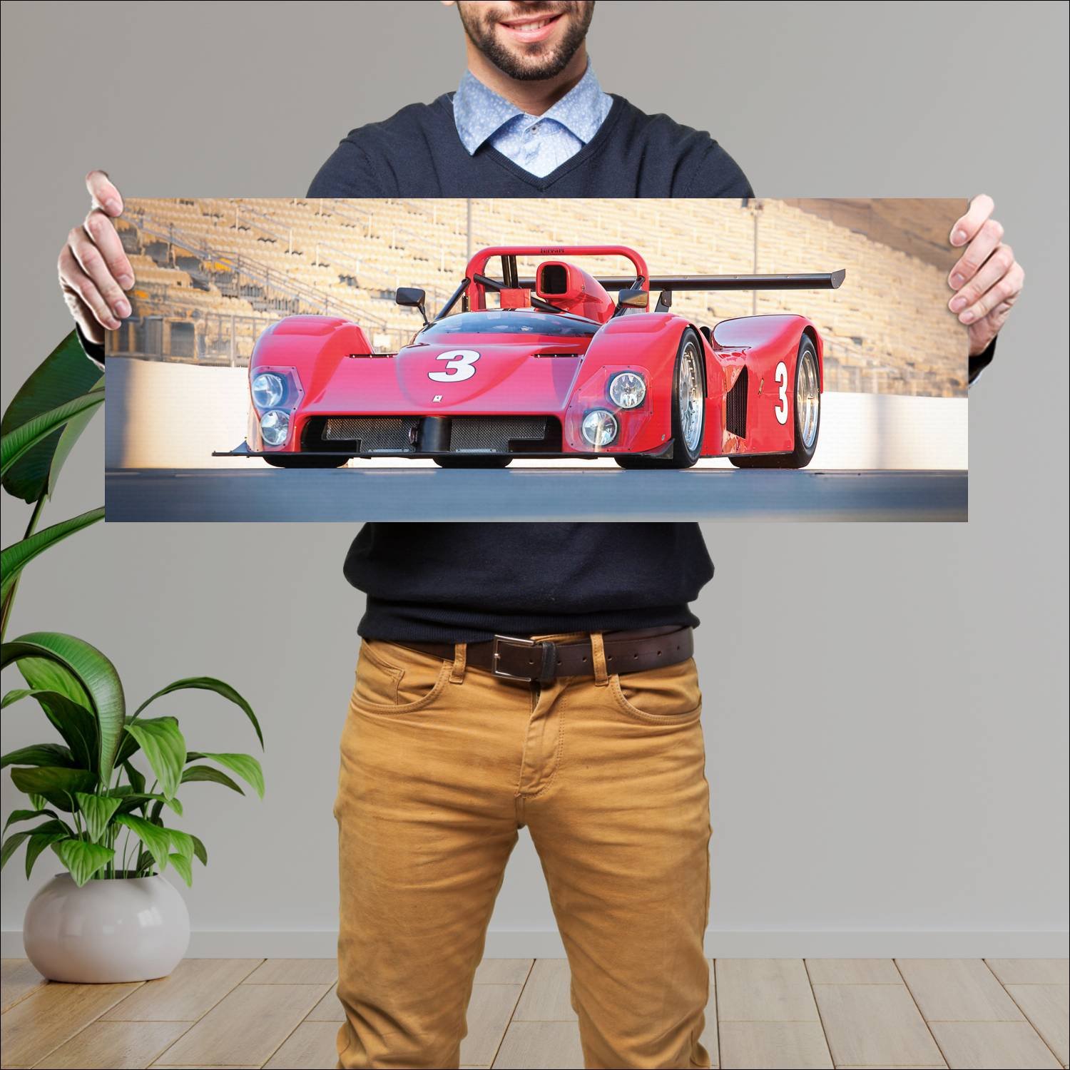 Cuadro grande 30x80cm 1996 ferrari 333 sp evoluzio 295 Ferrari