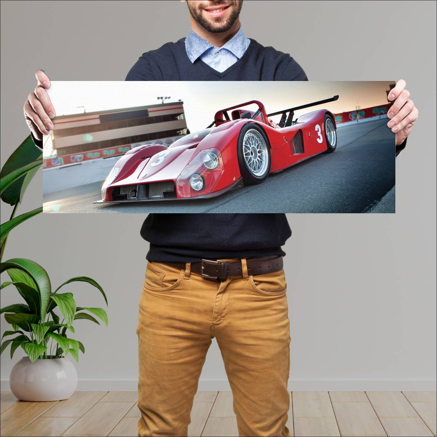 Cuadro grande 30x80cm 1996 ferrari 333 sp evoluzio 296 Ferrari