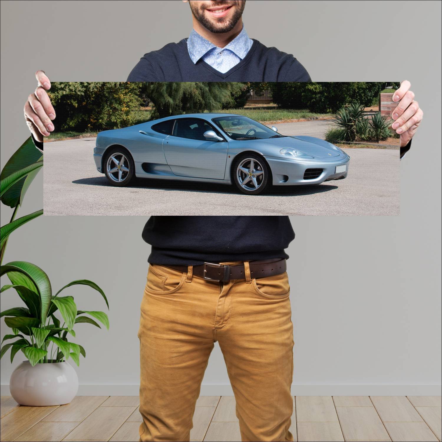 Cuadro grande 30x80cm 1999 ferrari 360 modena Ferrari
