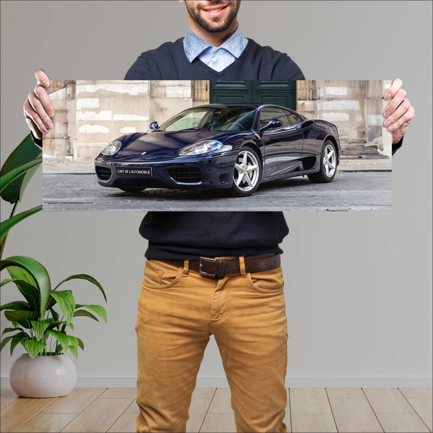 Cuadro grande 30x80cm 1999 ferrari 360 modena Ferrari