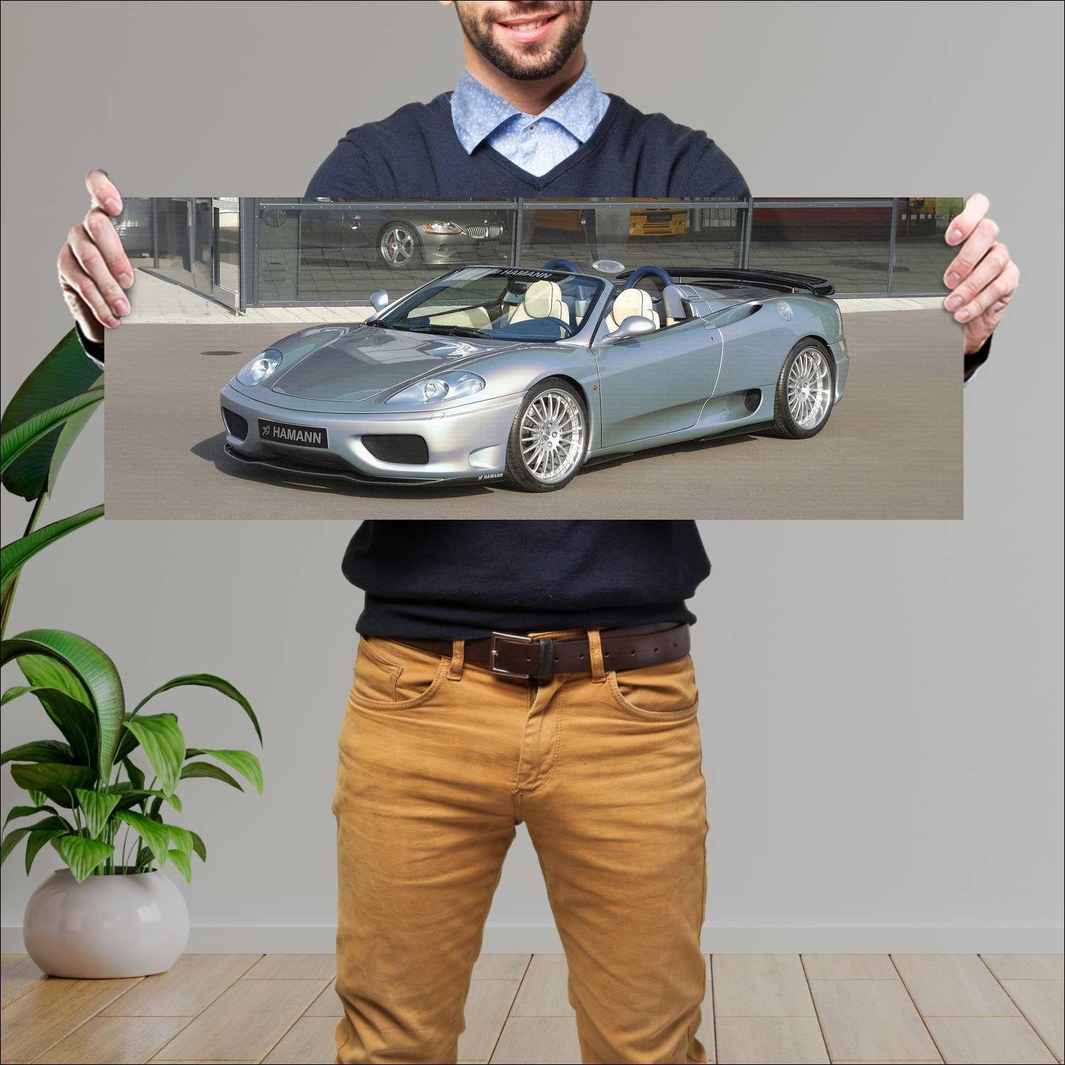 Cuadro grande 30x80cm 2000 ferrari 360 spider by h 320 Ferrari
