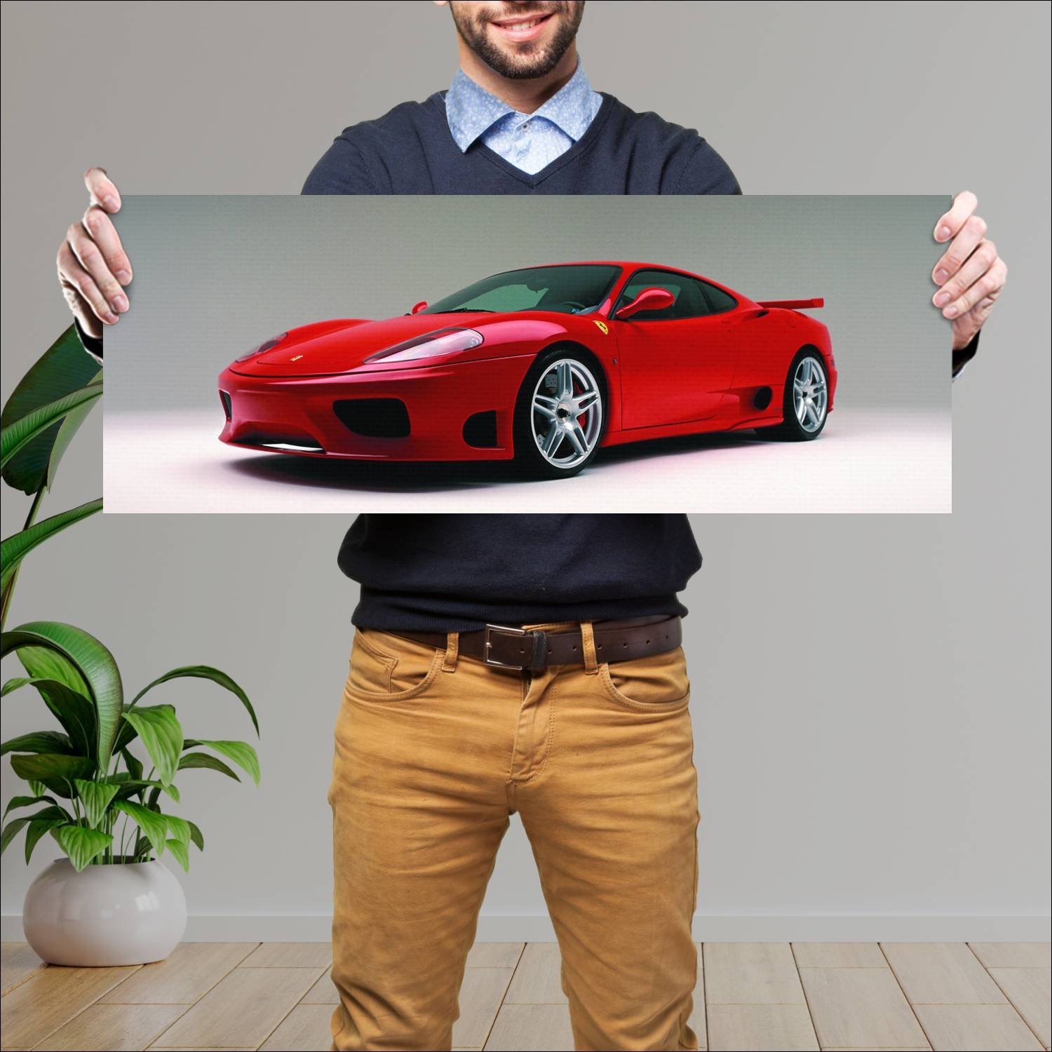 Cuadro grande 30x80cm 2003 ferrari 360 modena supe 349 Ferrari