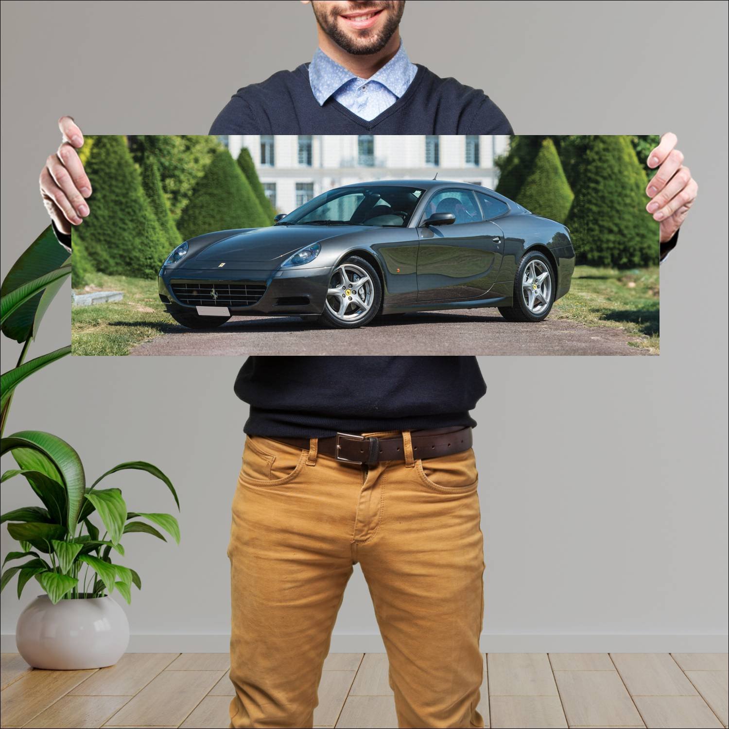 Cuadro grande 30x80cm 2004 ferrari 612 scaglietti 358 Ferrari
