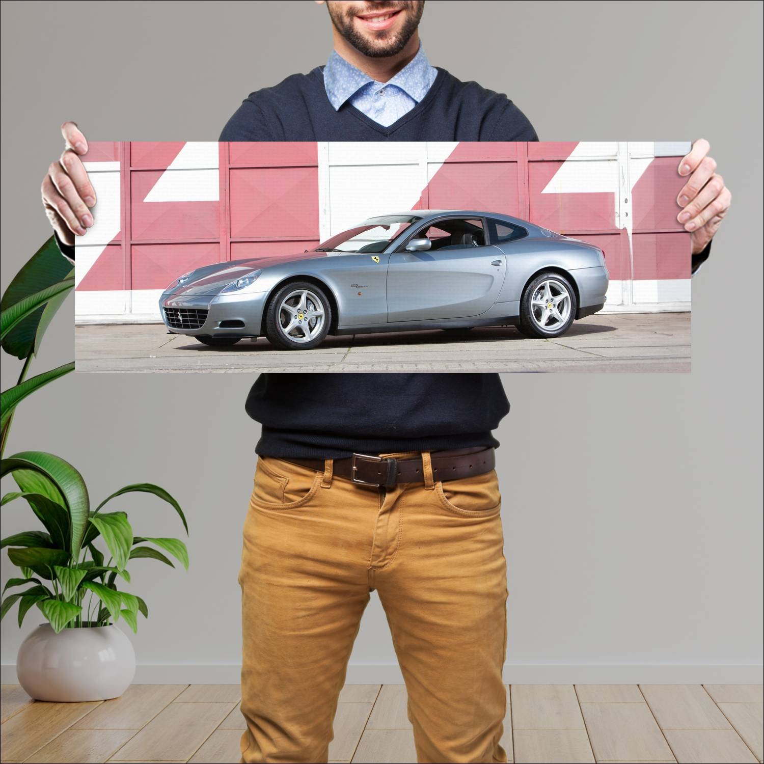 Cuadro grande 30x80cm 2004 ferrari 612 scaglietti 360 Ferrari