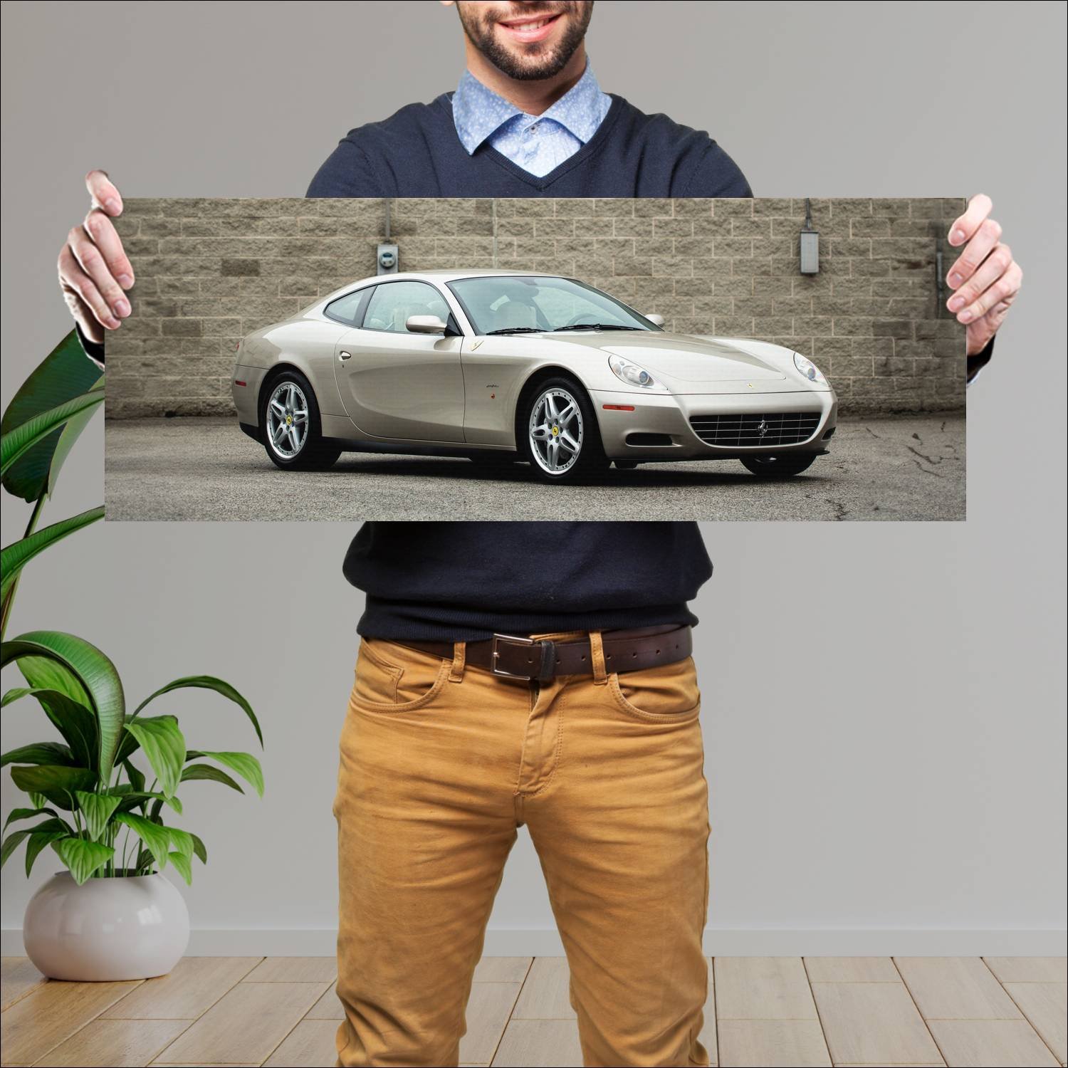 Cuadro grande 30x80cm 2004 ferrari 612 scaglietti 362 Ferrari