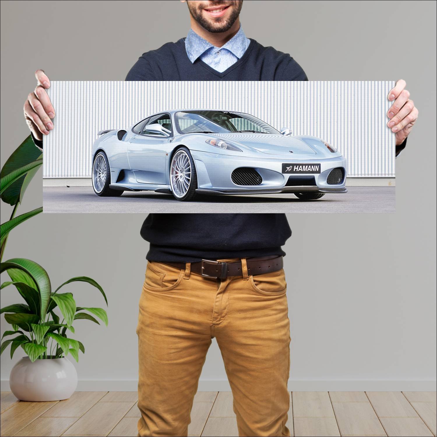 Cuadro grande 30x80cm 2004 ferrari f430 by hamann 368 Ferrari