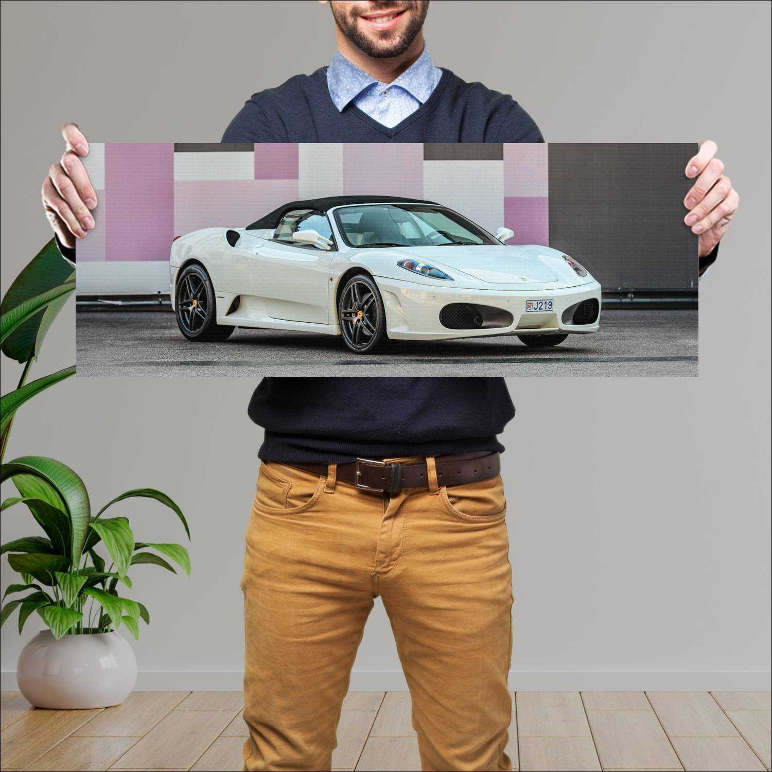 Cuadro grande 30x80cm 2005 ferrari f430 spider 897 382 Ferrari
