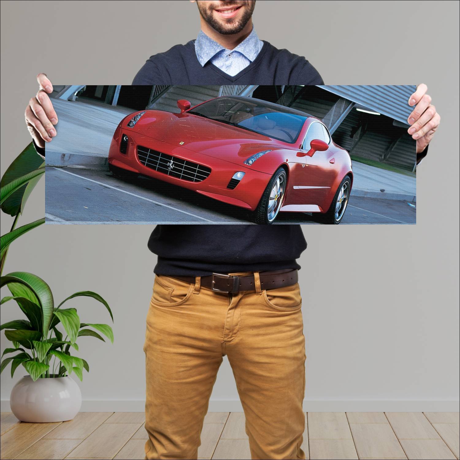 Cuadro grande 30x80cm 2005 ferrari gg50 concept 69 384 Ferrari
