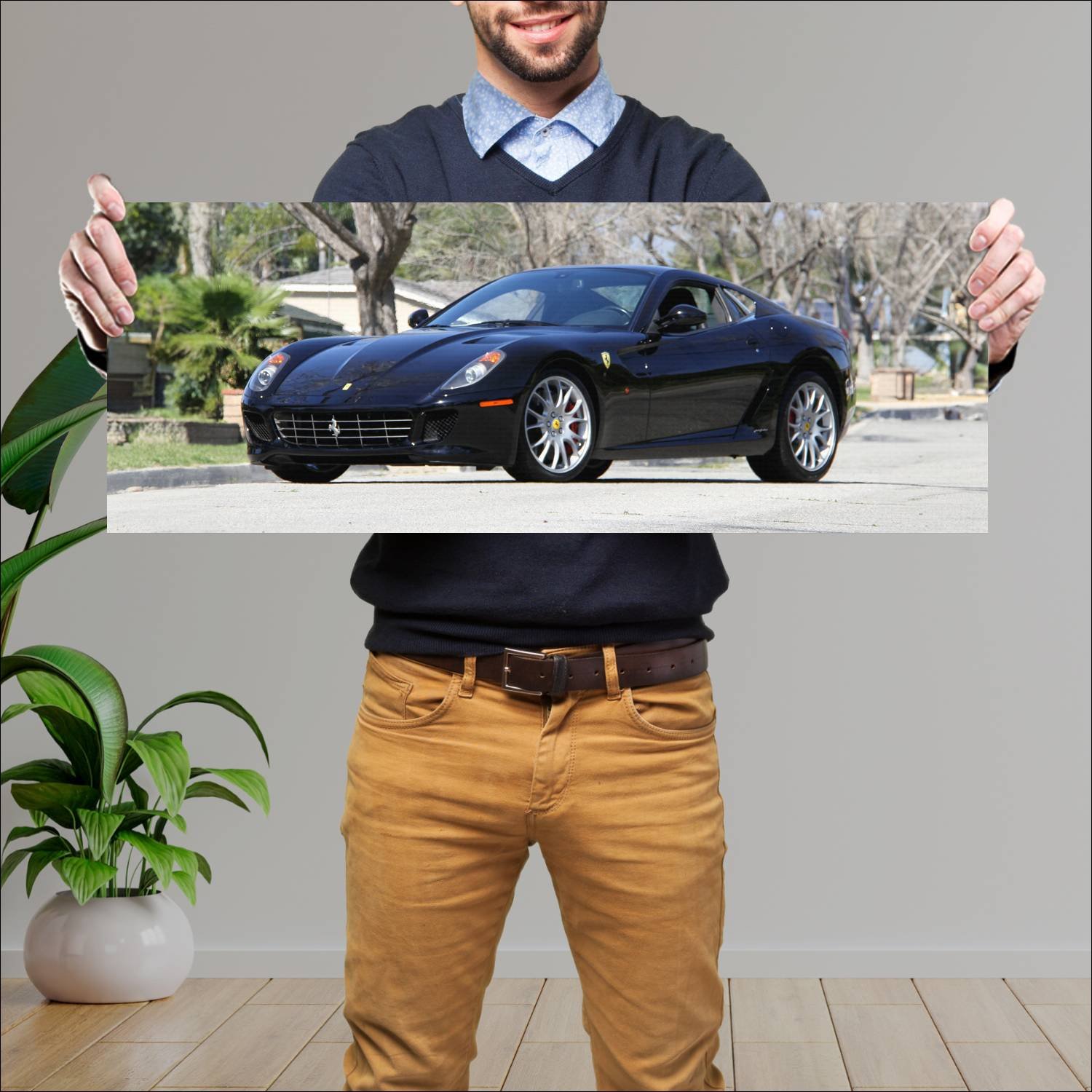 Cuadro grande 30x80cm 2006 ferrari 599 gtb fiorano 399 Ferrari