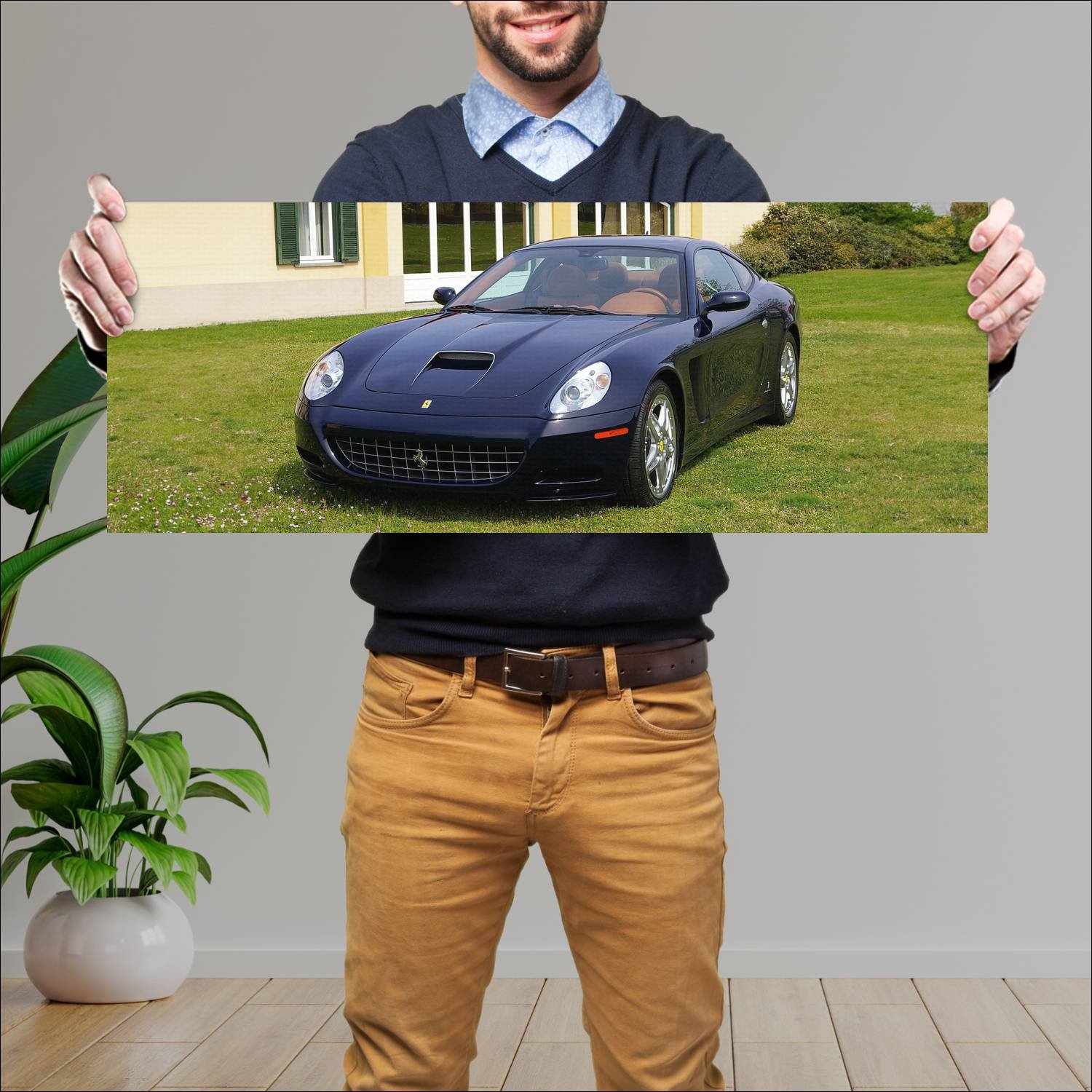 Cuadro grande 30x80cm 2006 ferrari 612 kappa us 70 401 Ferrari