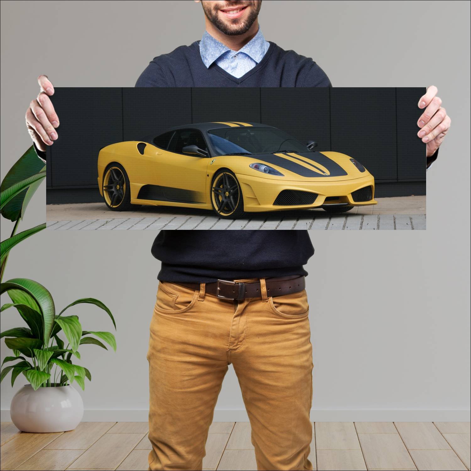 Cuadro grande 30x80cm 2009 ferrari 430 scuderia ed 409 Ferrari