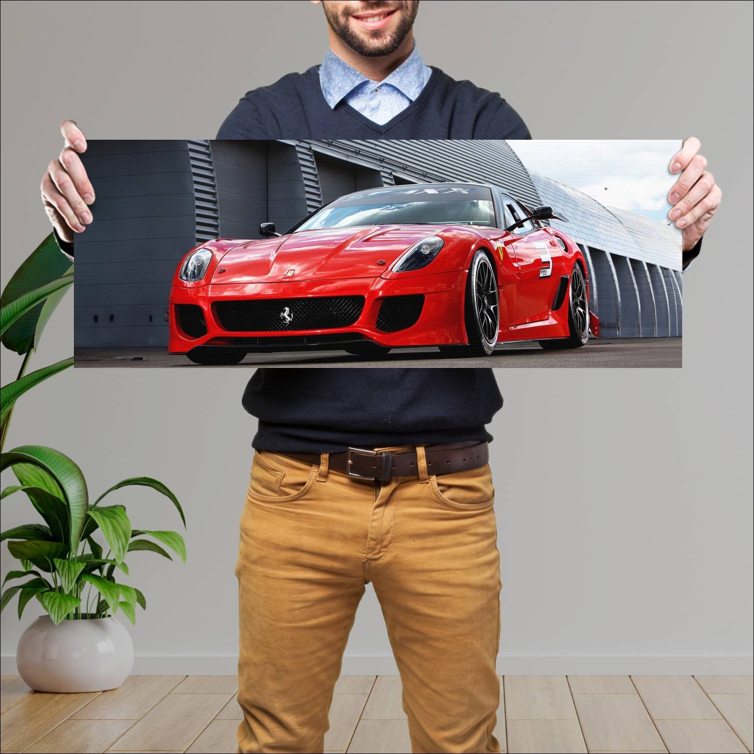 Cuadro grande 30x80cm 2009 ferrari 599xx auto 422 Ferrari