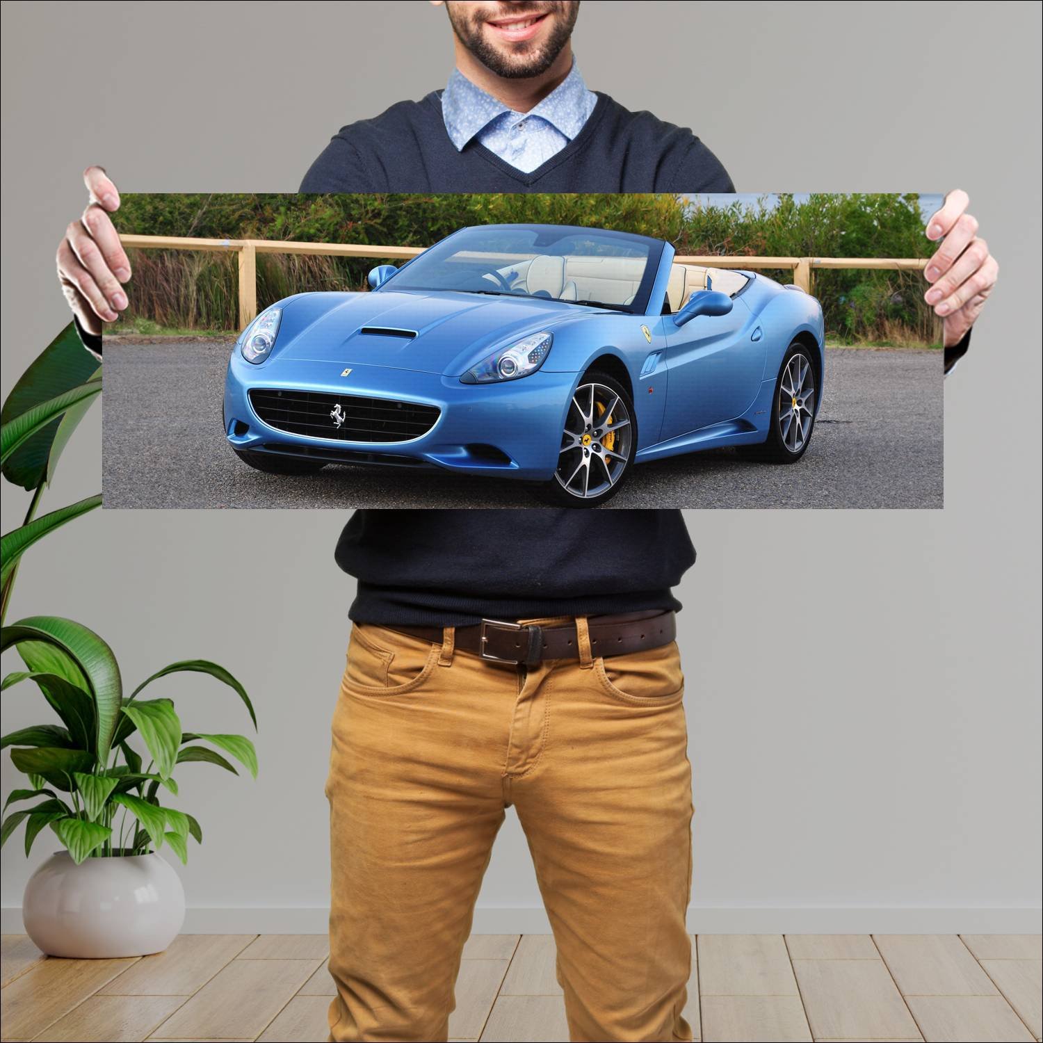Cuadro grande 30x80cm 2009 ferrari california au 7 426 Ferrari
