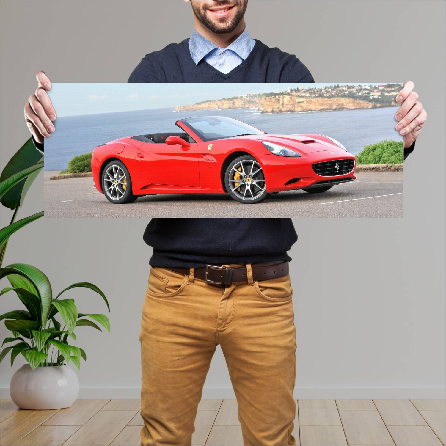 Cuadro grande 30x80cm 2009 ferrari california au 7 427 Ferrari